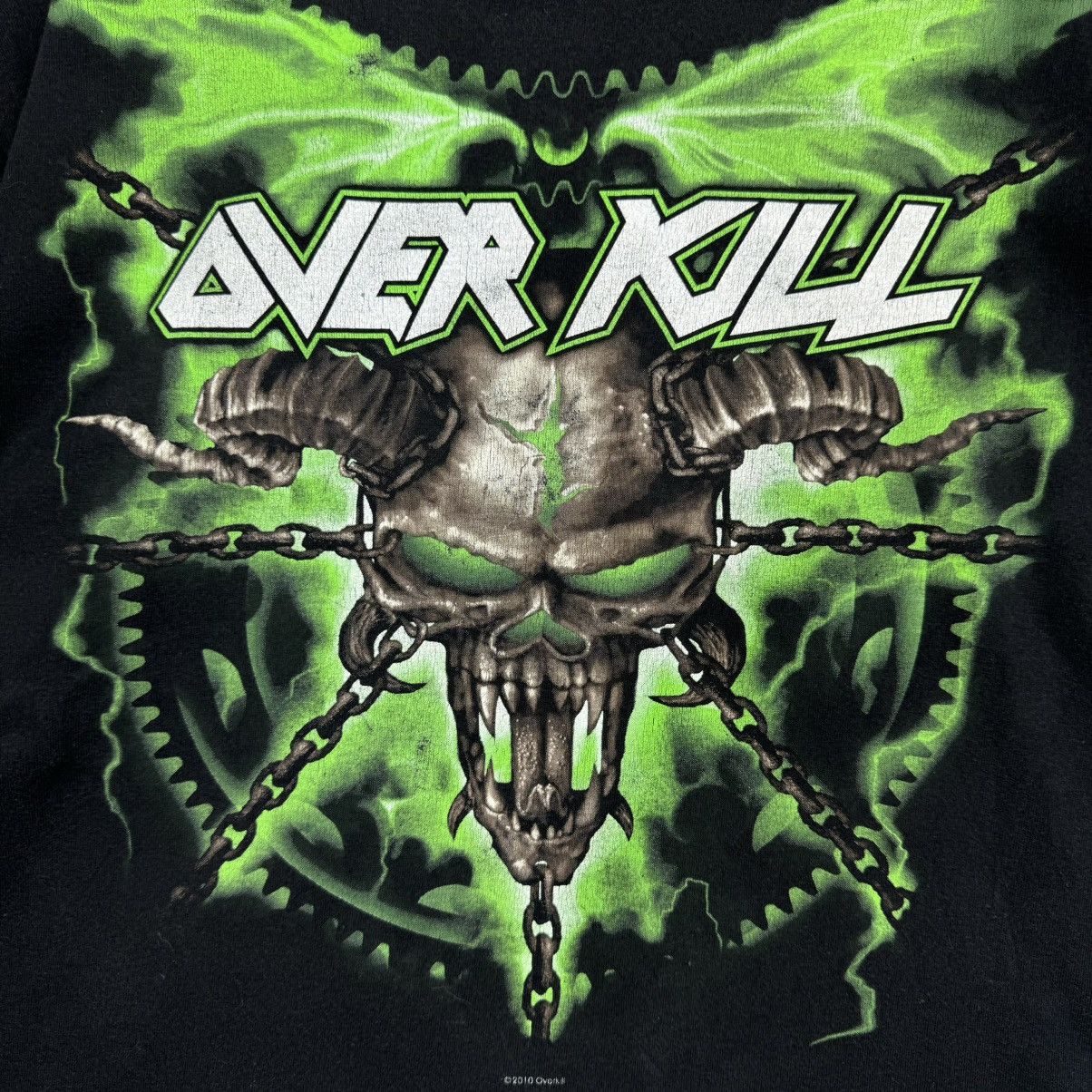 Band Tees × Vintage Vintage Over Kill Metal Band Tshirt Size US XL / EU 56 / 4 - 4 Thumbnail