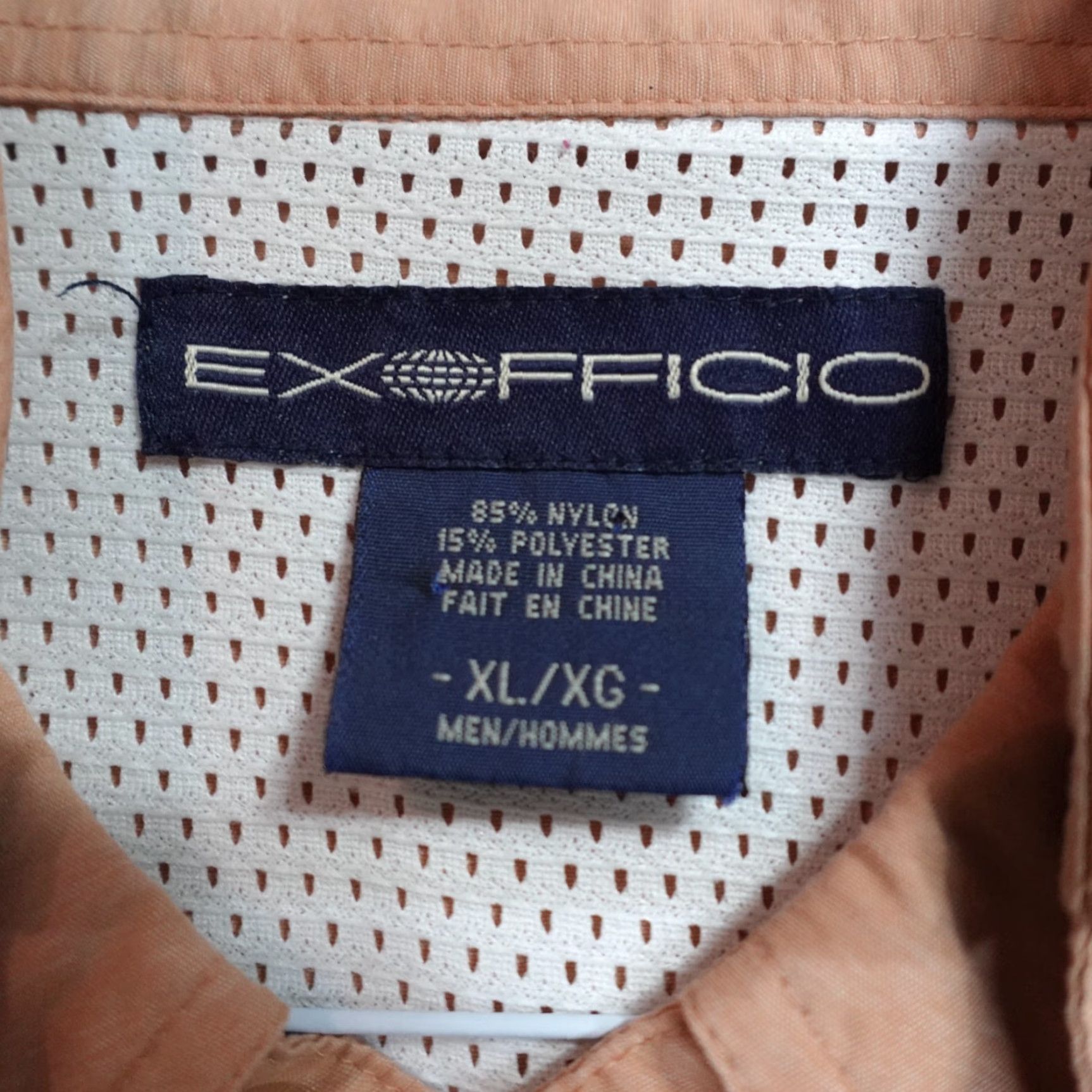ExOfficio ExOfficio Shirt XL Orange Solid Long Sleeve Vented Nylon Polyester Shirt Mens XL Orange Solid Long Sleeve Button-Up/Collar-Down Mens Size US XL / EU 56 / 4 - 3 Thumbnail