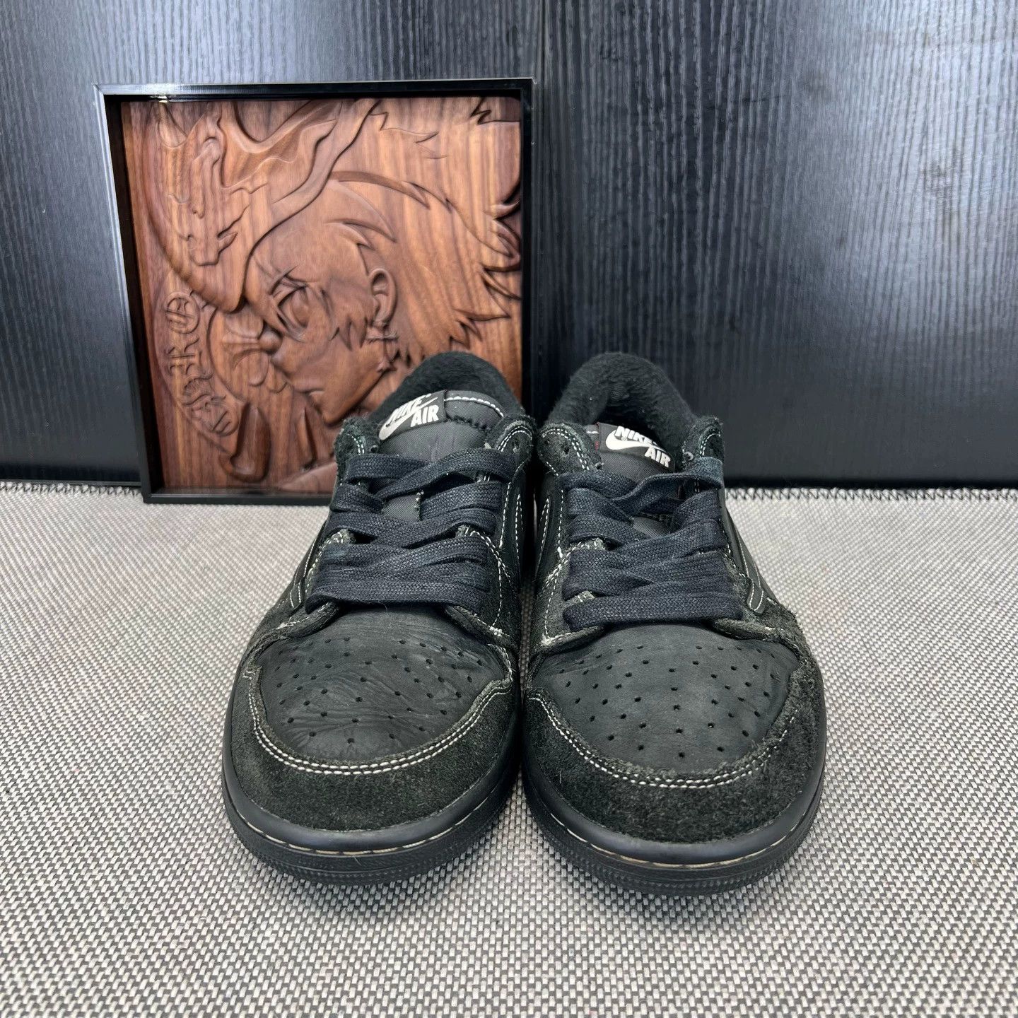 Dior AJ1 Low TS Black Warrior 4.0 Reverse Swoosh, Size 42, Used Size US 9 / EU 42 - 2 Thumbnail