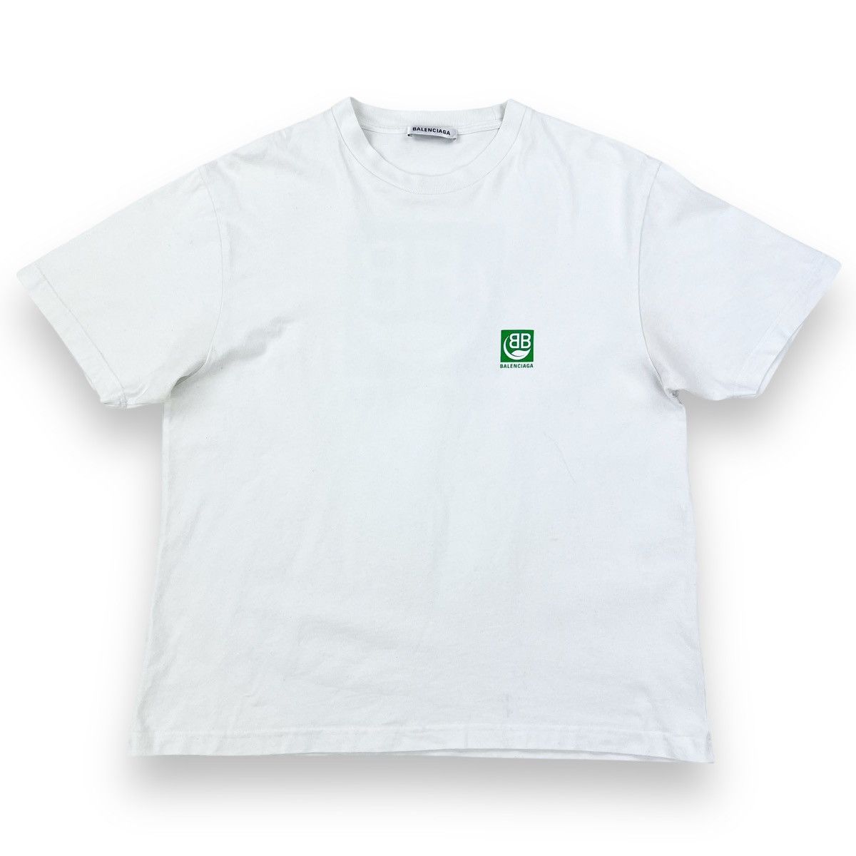 Balenciaga Balenciaga Bio Logo White T Shirt Size US S / EU 44-46 / 1 - 2 Thumbnail