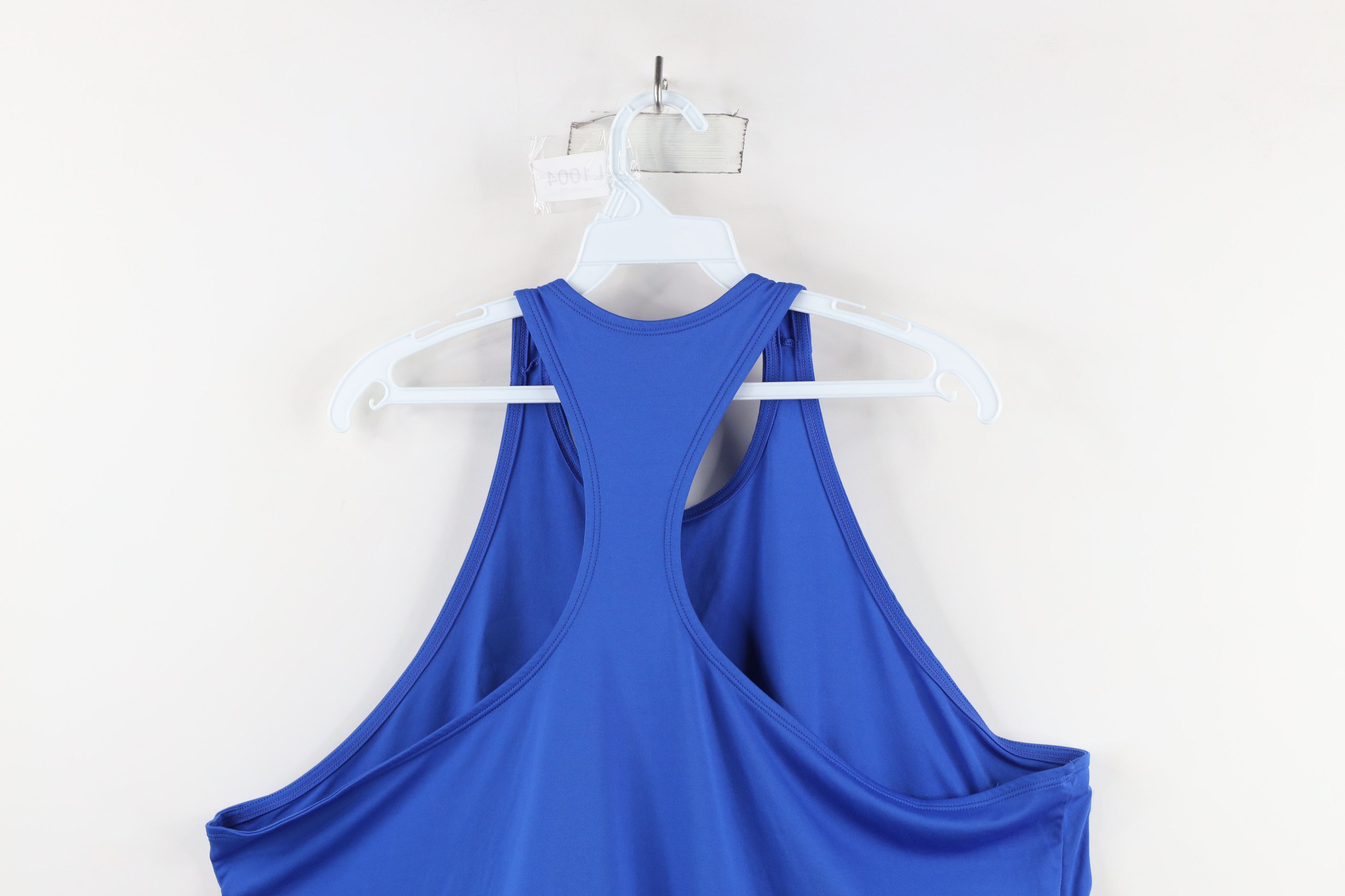 Nike × Vintage Nike Spell Out Icon Mini Swoosh Tank Top T-Shirt Royal Blue Size XXL / US 16-18 / IT 52-54 - 8 Thumbnail