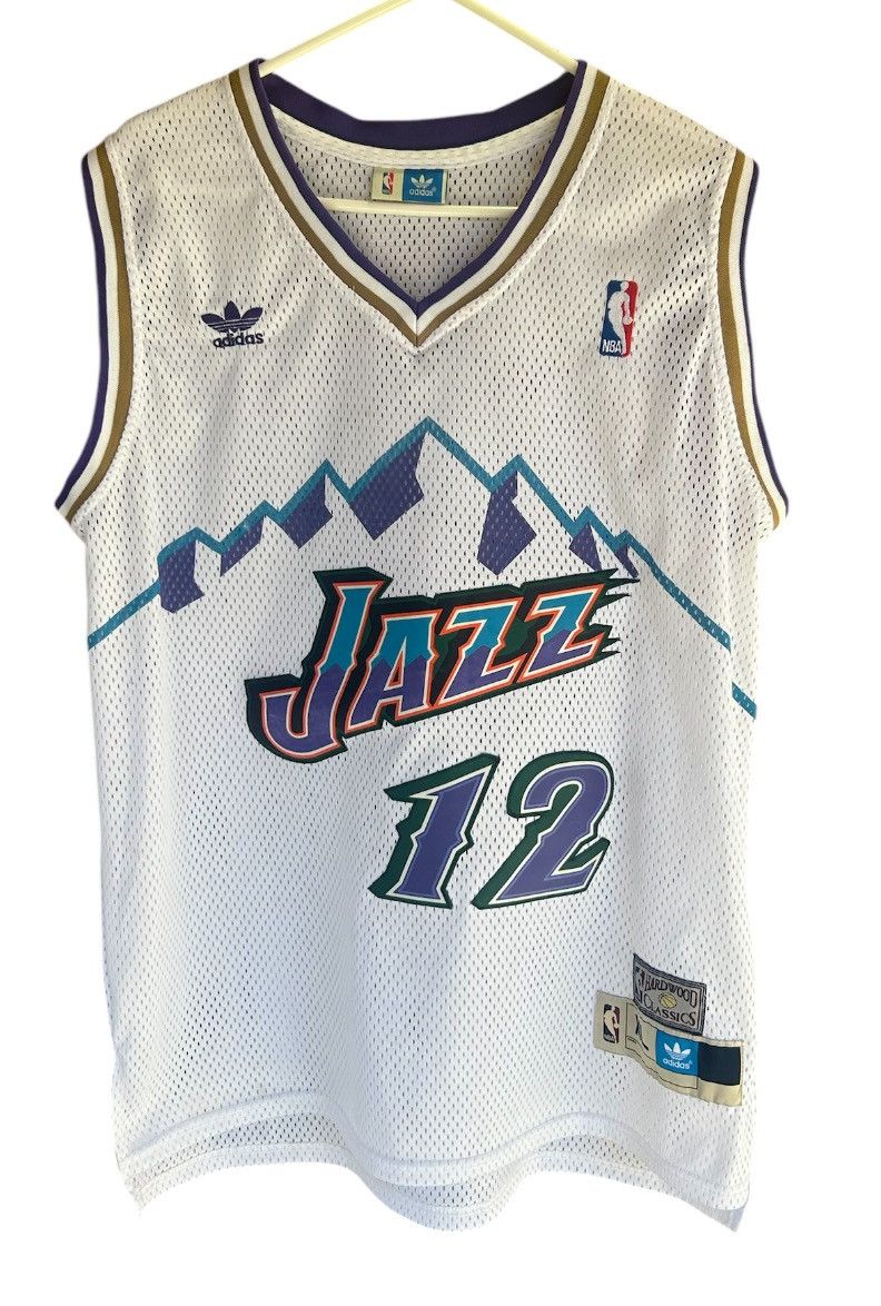 Vintage Utah Jazz John Stockton Adidas Jersey