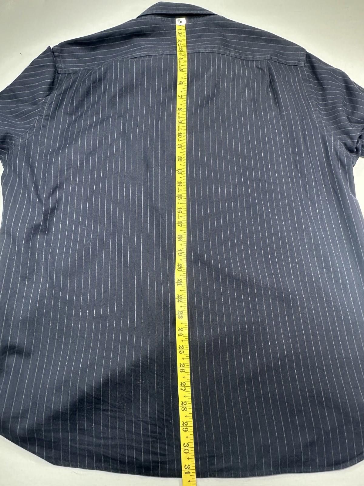 J.Crew J. Crew Pinstripe 100% Cotton Button Down Shirt Black Men XL Size US XL / EU 56 / 4 - 4 Thumbnail