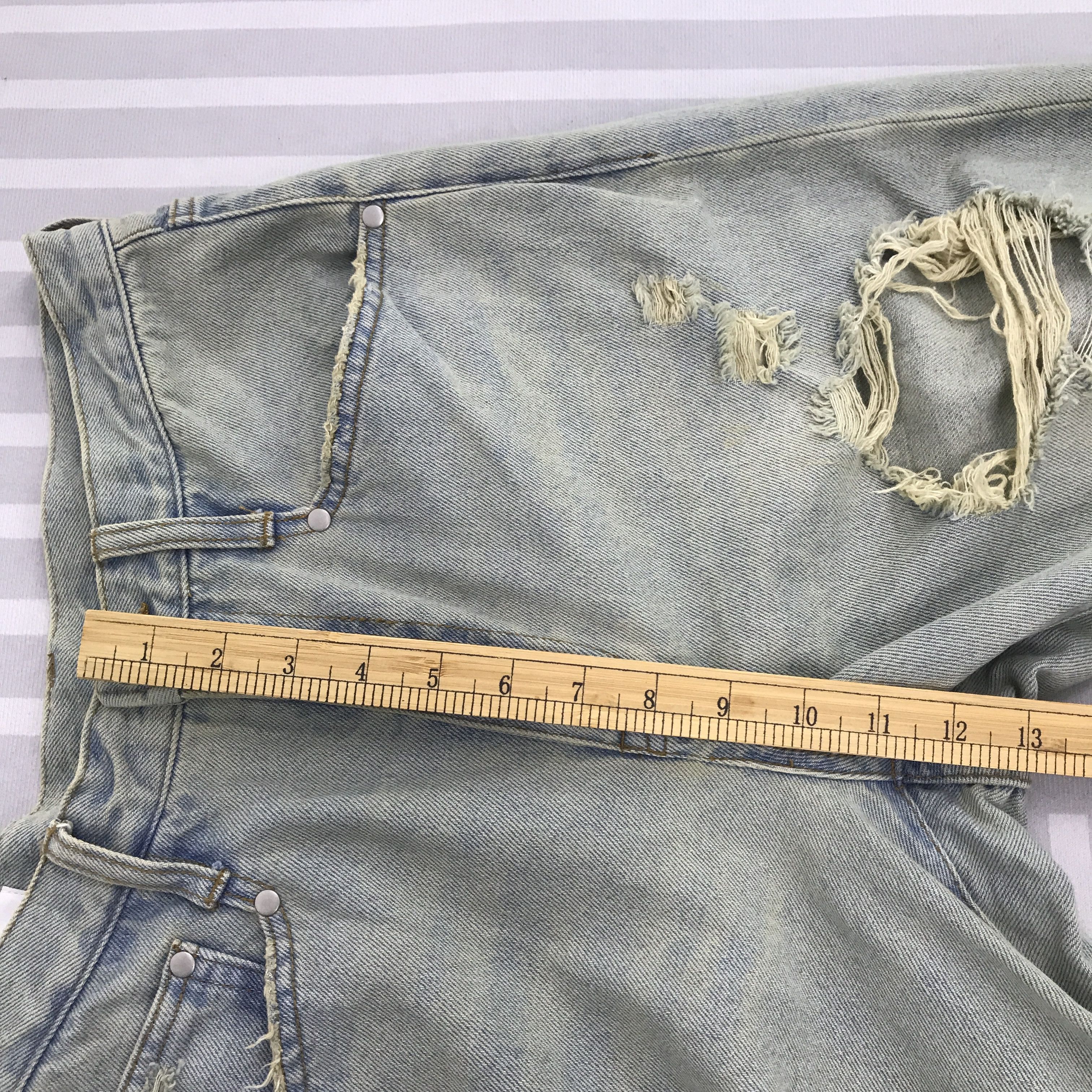 Japanese Brand × Vintage Vtg Rusty Denim Japanese brand Distressed Baggy jeans Size US 29 - 10 Thumbnail
