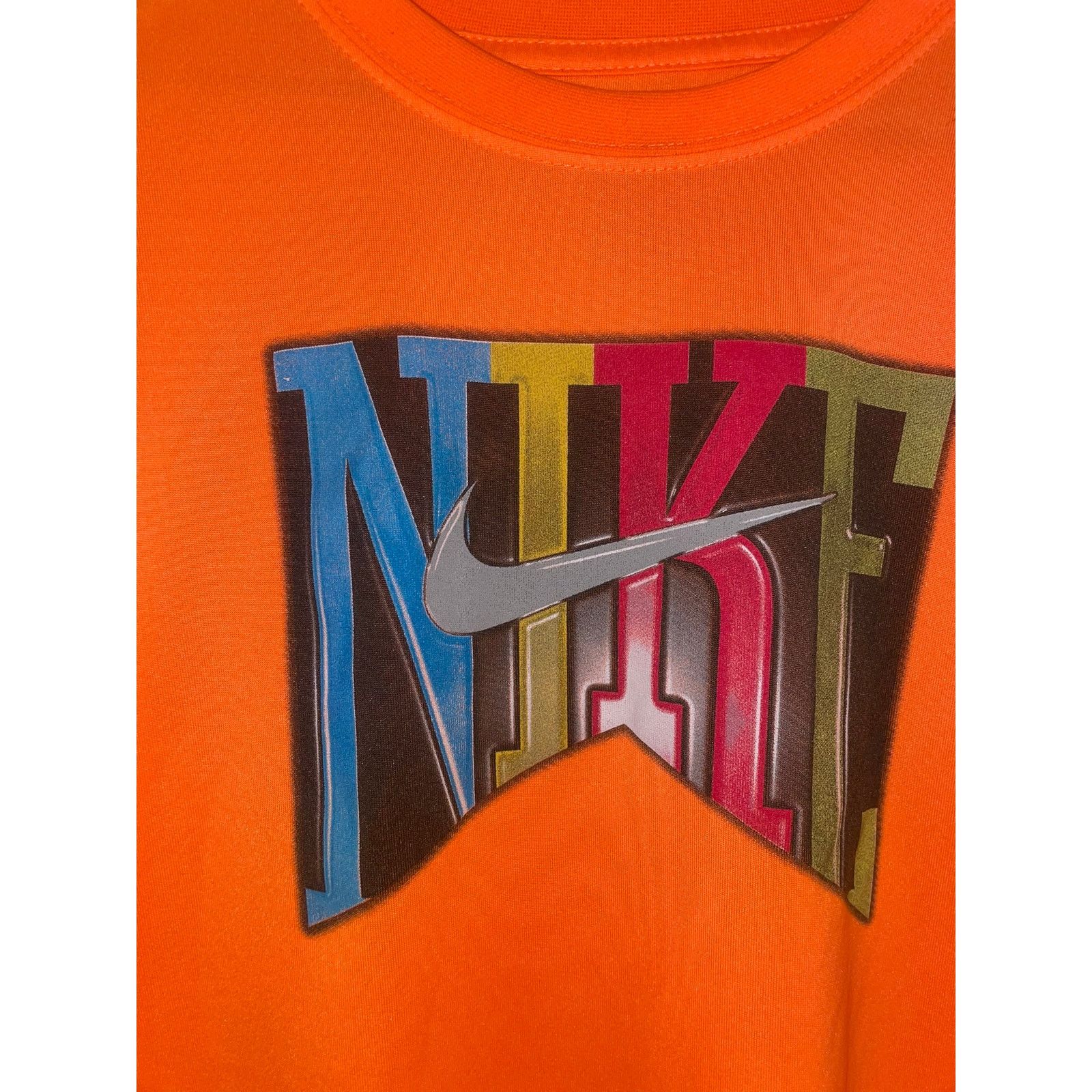 Nike Youth Nike Orange Polyester Active Shirt Children Kid's XL Size US XL / EU 56 / 4 - 3 Thumbnail