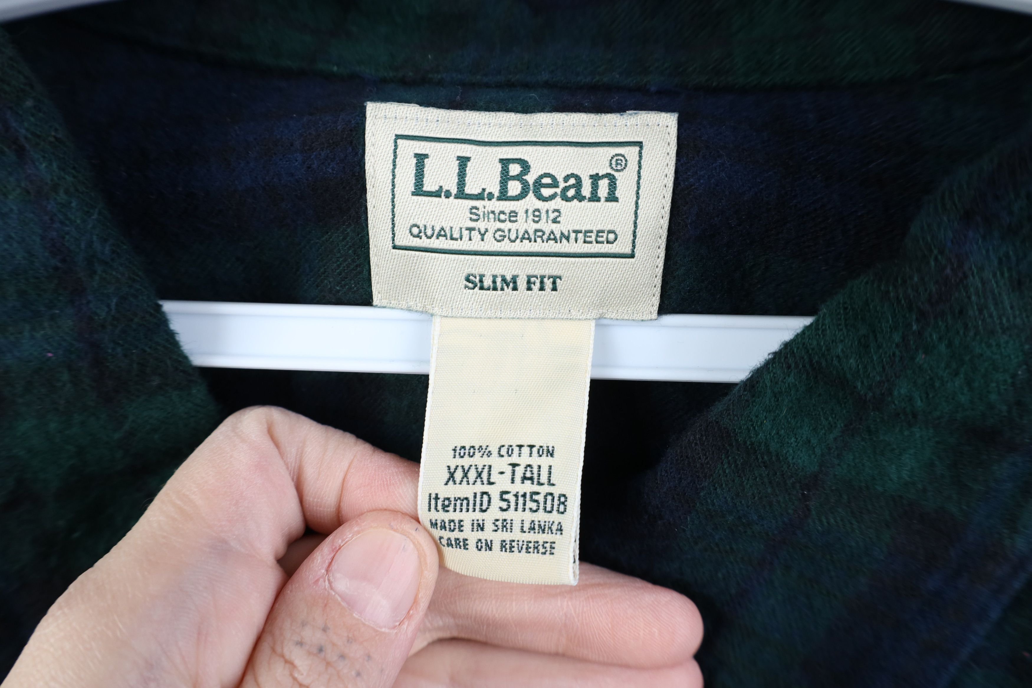 L.L. Bean Vintage LL Bean Flannel Collared Button Down Shirt Plaid Size US XXL / EU 58 / 5 - 7 Thumbnail