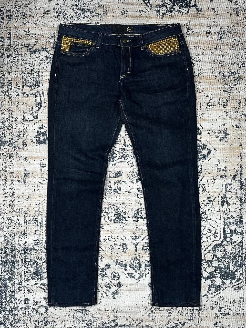 Just Cavalli Vintage Slim Just Cavalli Jeans Rhinestone Y2K Size 29" - 2 Thumbnail