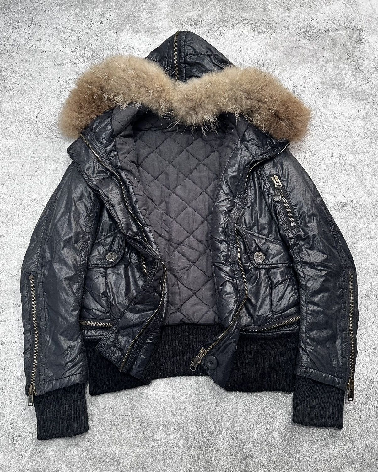 MOUSSY Fur Jacket Moussy Japanese Bomber Hooded Jacket Lgb Style Size US S / EU 44-46 / 1 - 6 Thumbnail