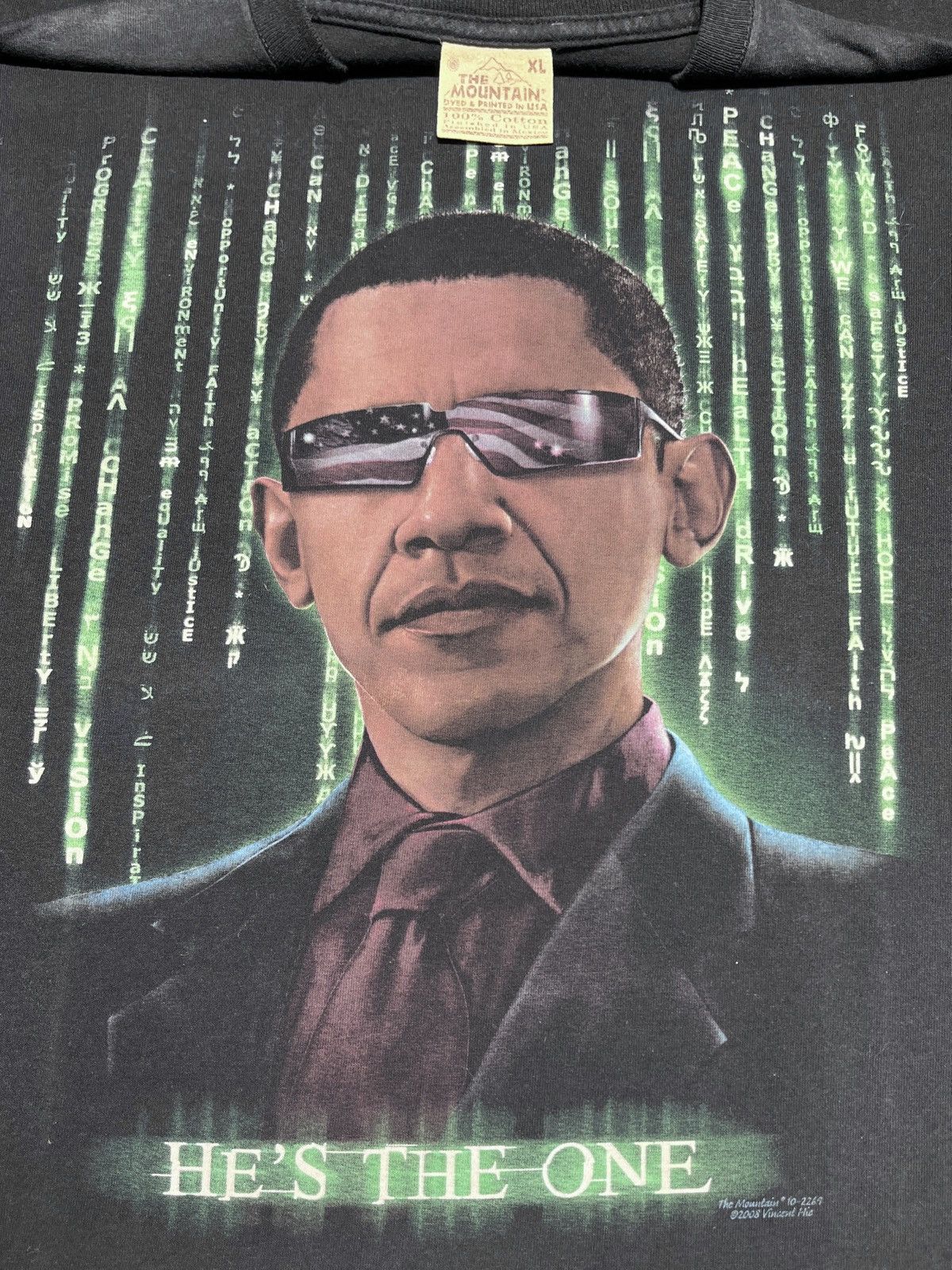The Mountain Vintage 00’s Barack Obama “He’s The One” The Matrix Movie Size US XL / EU 56 / 4 - 3 Thumbnail