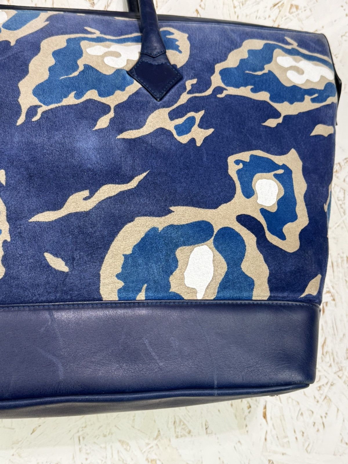 Vivienne Westwood Vivienne Westwood Ocean Camo Suede Leather Travel Bag Size ONE SIZE - 3 Thumbnail