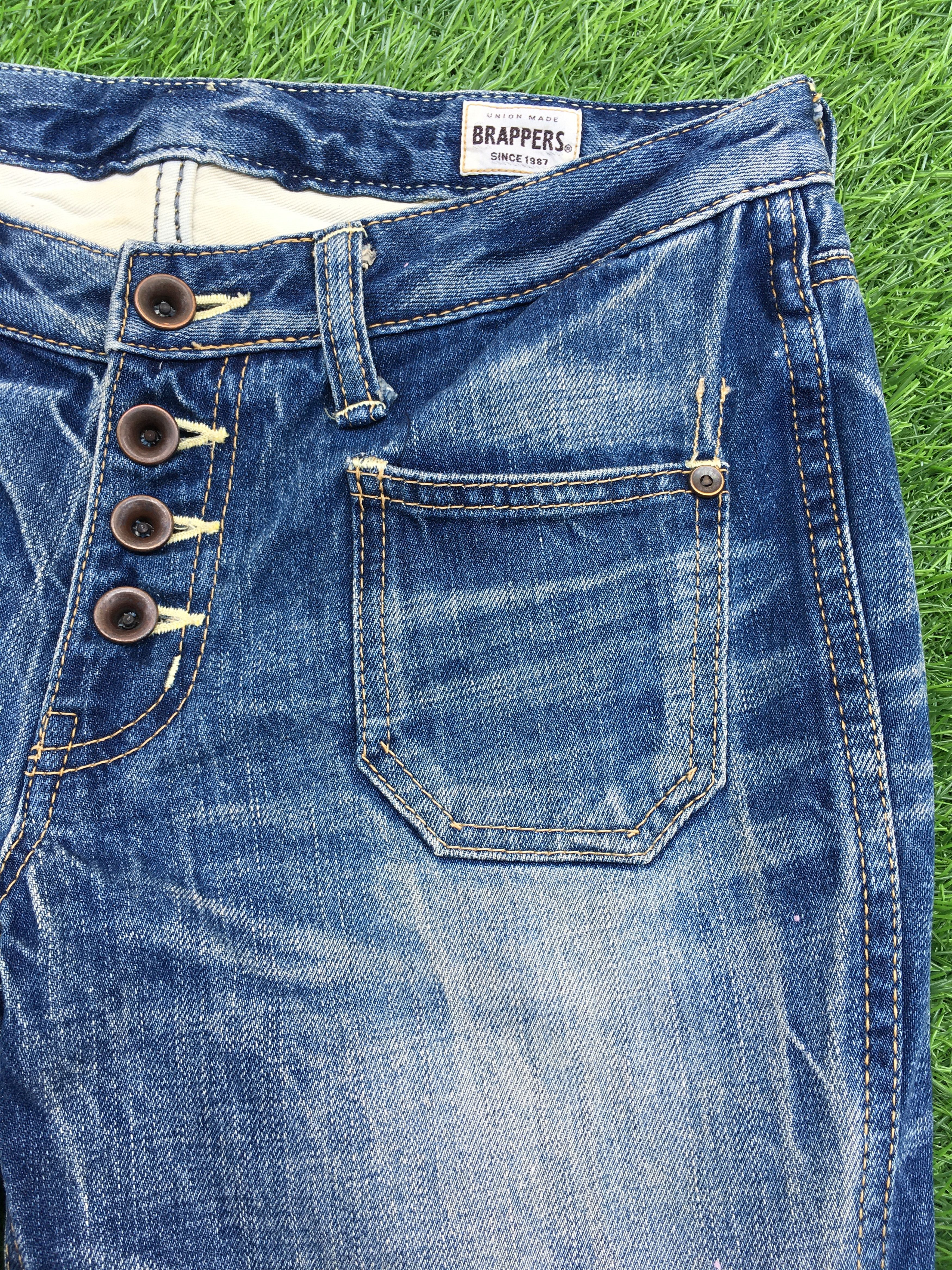 Japanese Brand Low Rise Distressed Bootcut Jeans #D1356 Size US 28 / EU 44 - 6 Thumbnail