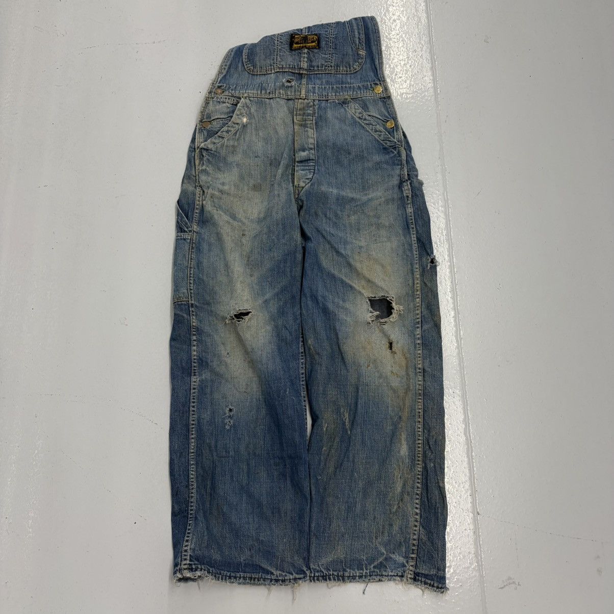 Other Vintage 50s Washington Dee Cee Sanforized Overalls 31x27 Size US 31 - 3 Thumbnail