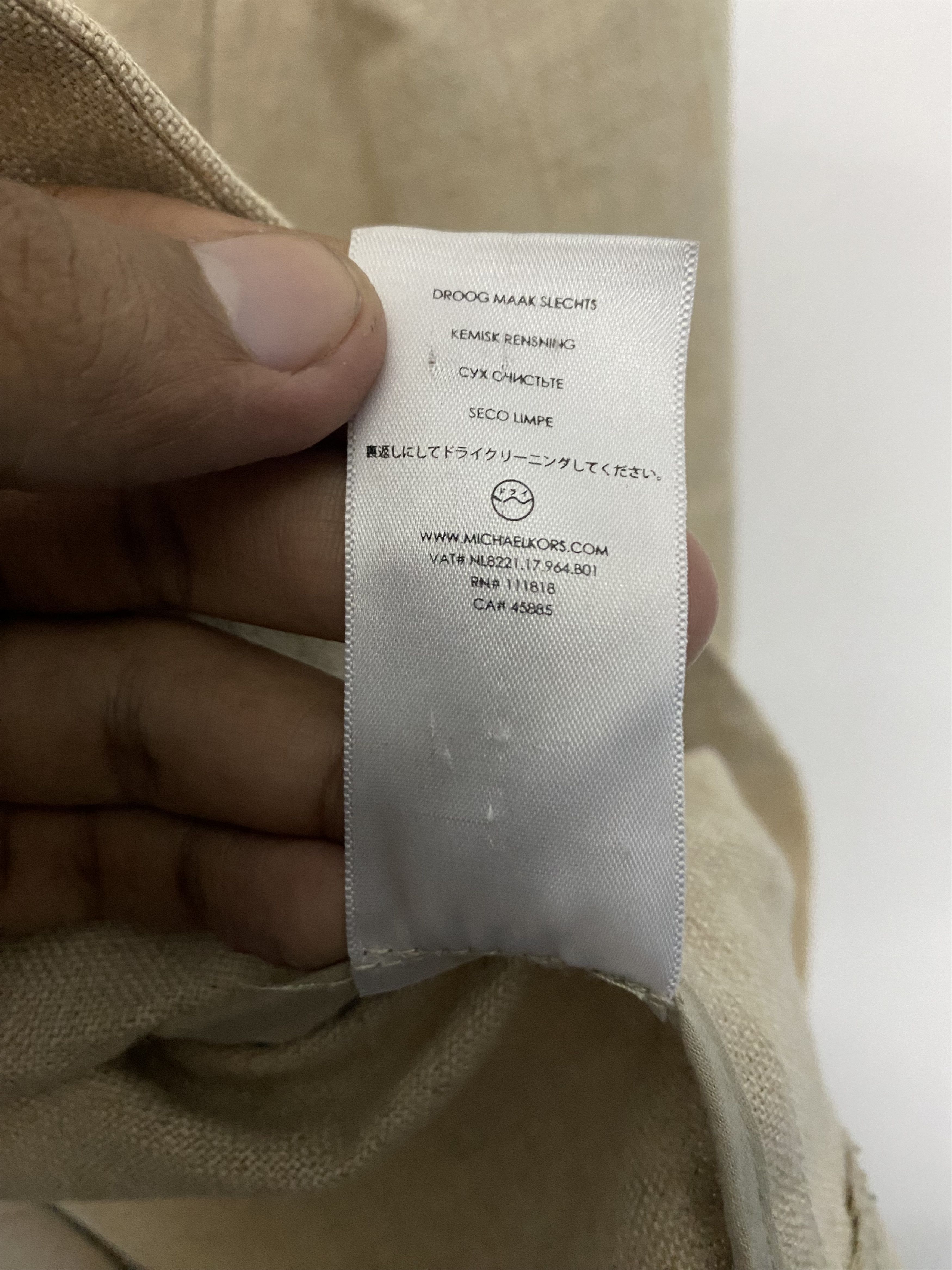 Michael Kors MICHAEL Michael Kors Linen Blend Single Button Blazer - Tan Size S / US 4 / IT 40 - 7 Thumbnail