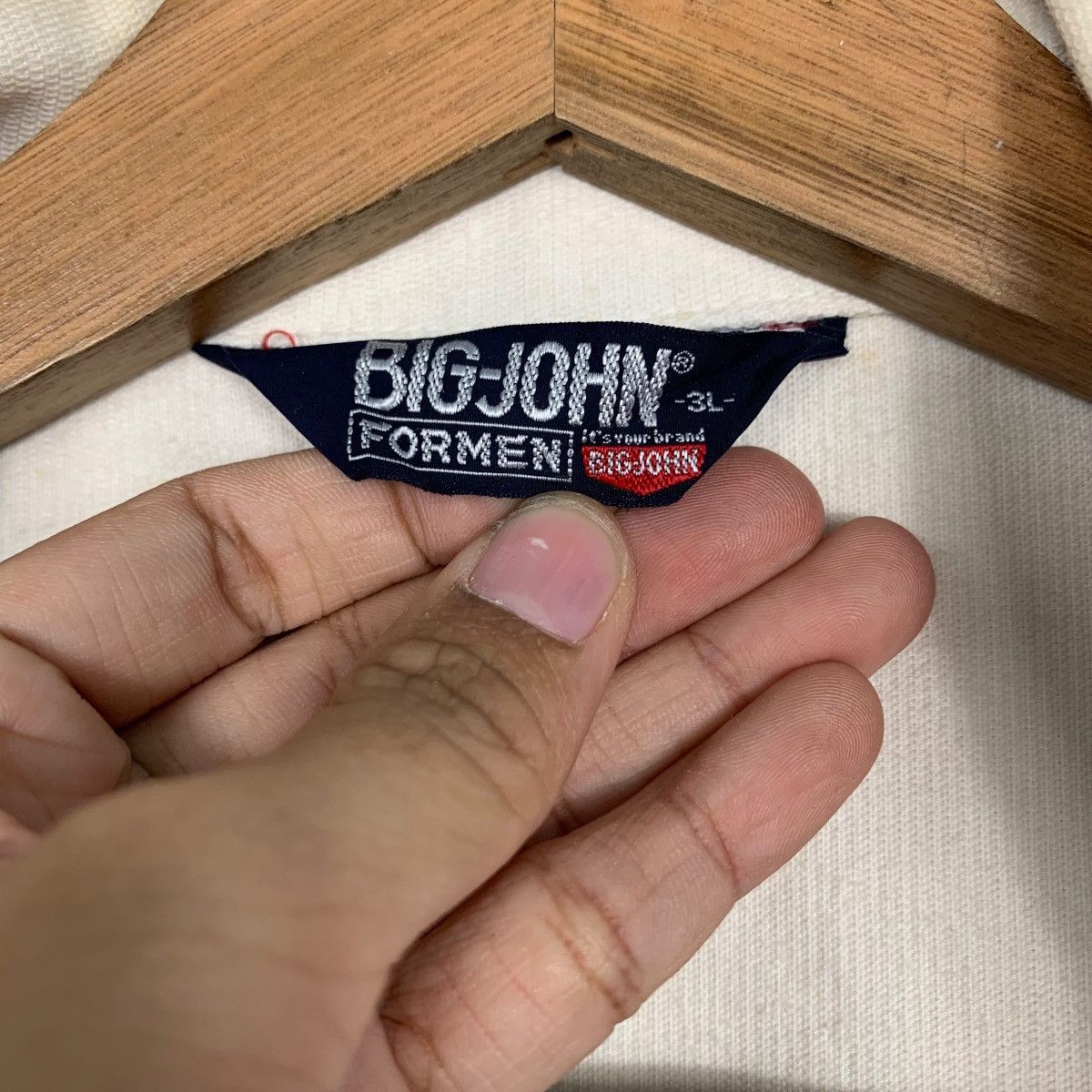 Big John Vintage 80’s BIG-JOHN For Men Work Shirt Jacket #2789-C126 Size US L / EU 52-54 / 3 - 13 Thumbnail