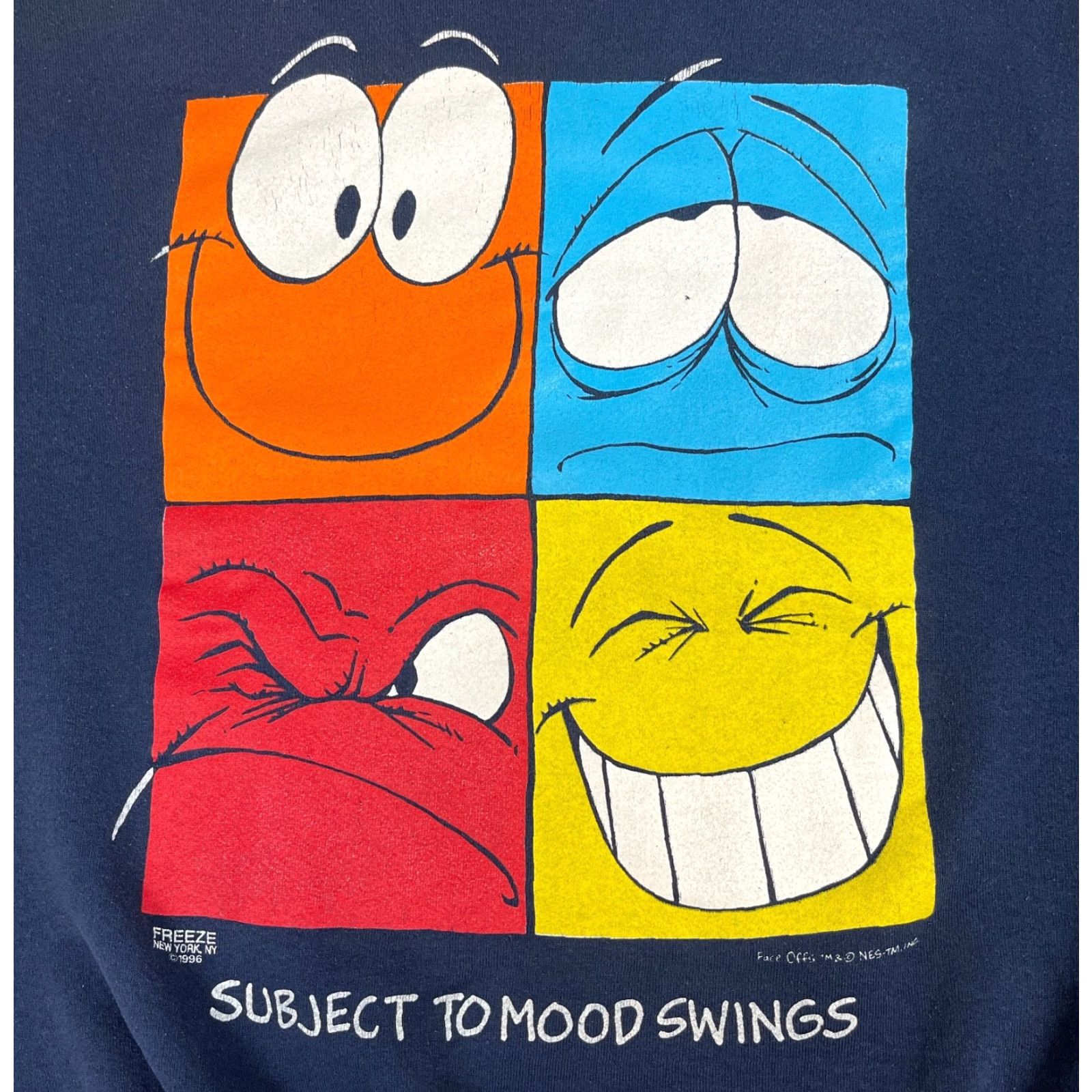 Fruit Of The Loom Men's Vintage 1996 Crewneck Sweatshirt XL Navy Blue Fruit of the Loom 50/50 1996 Graphic Print 90s Gene rics Mens Size US XL / EU 56 / 4 - 4 Thumbnail