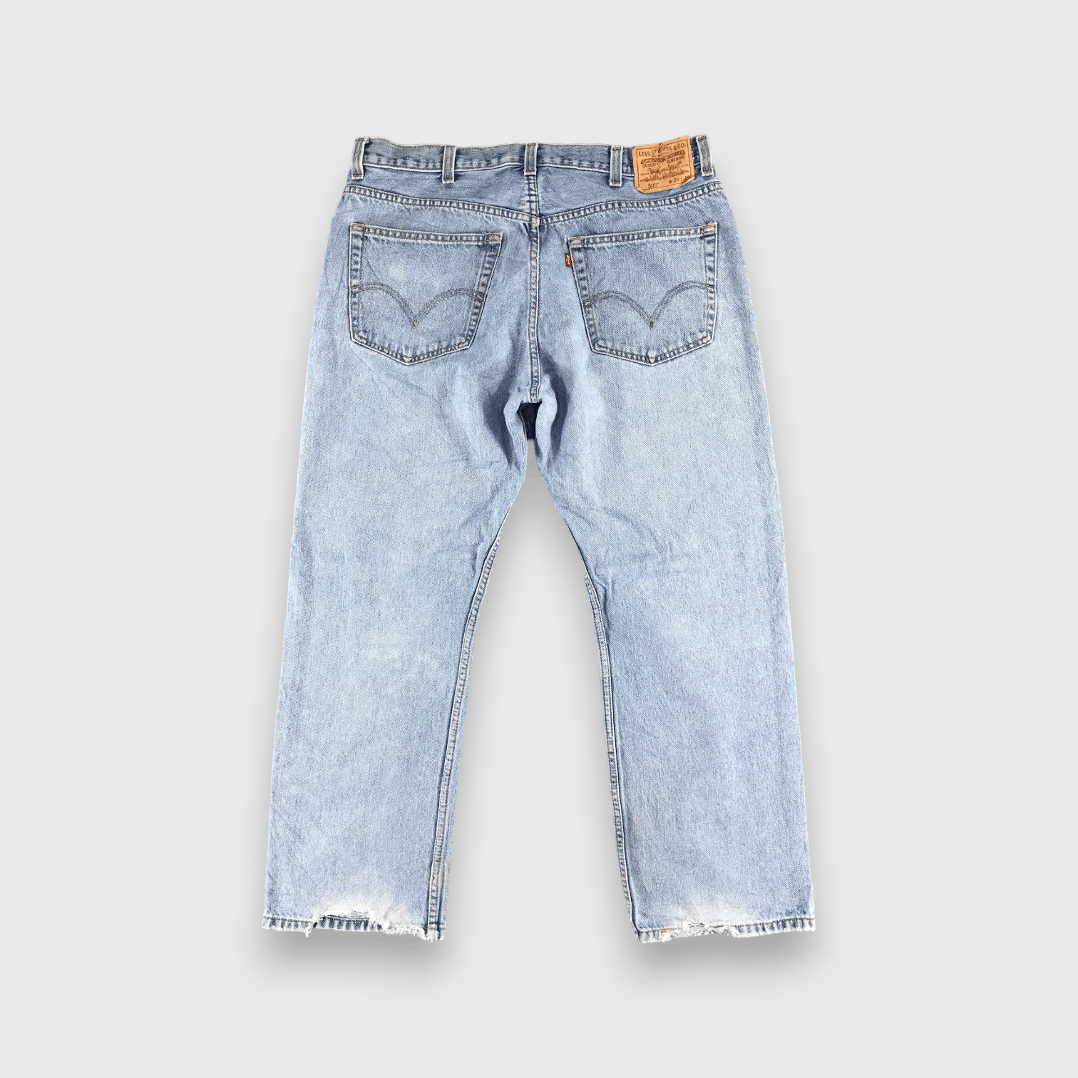 Levi's Vintage Levis 505 Jeans Medium Wash Denim -J554 Size US 37 - 2 Thumbnail