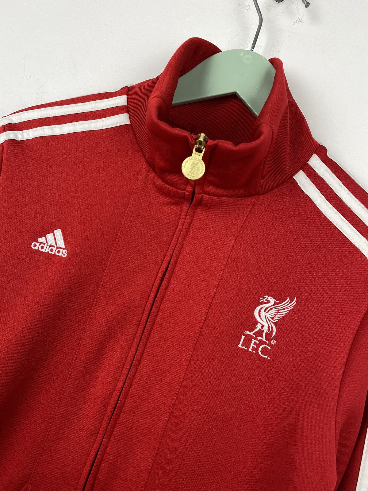 Adidas Liverpool 2010 2011 Women Soccer Track Jacket PSG Chelsea Size M / US 6-8 / IT 42-44 - 2 Thumbnail