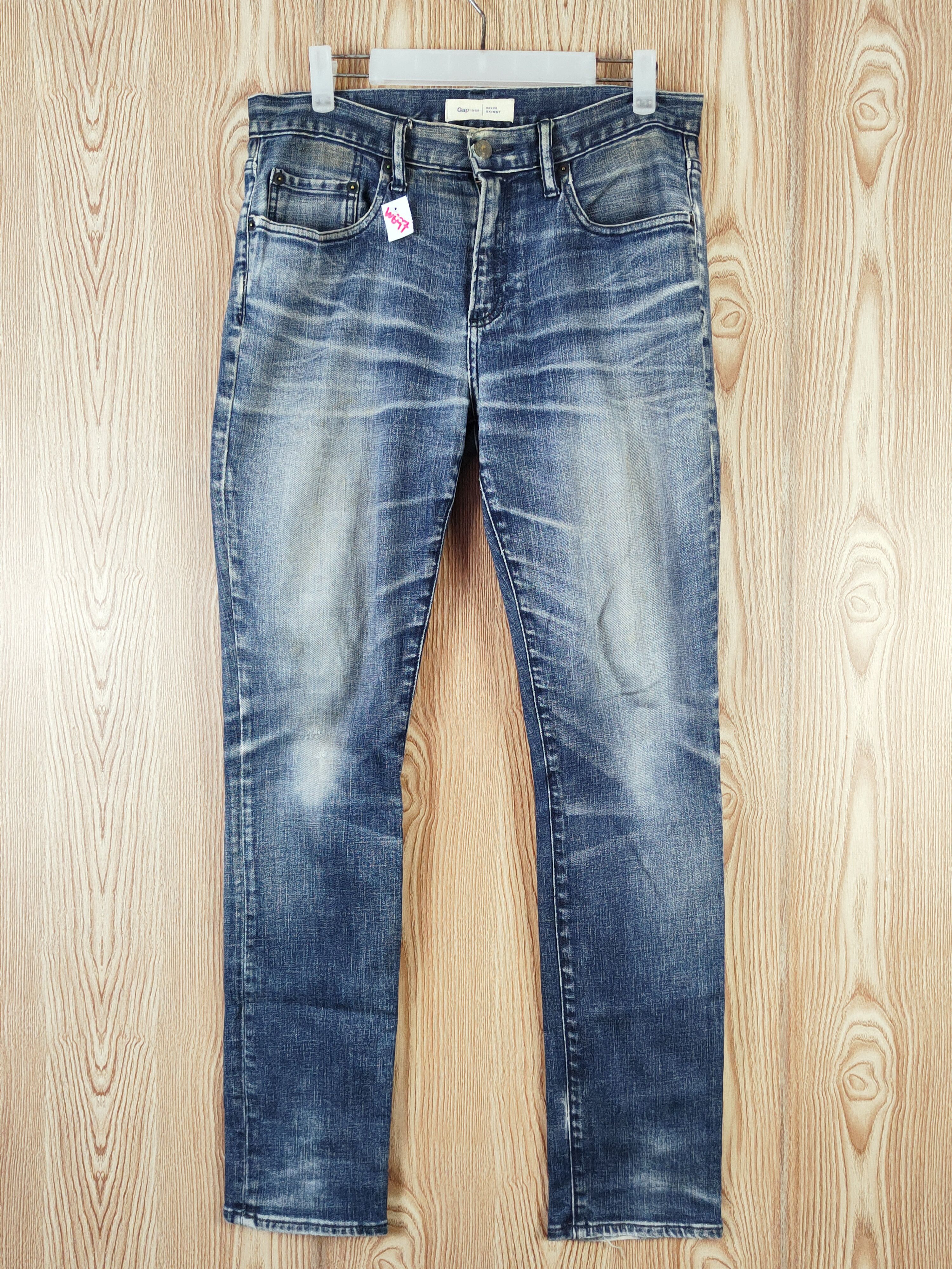 Gap Gap skinny Blue Distressed Ripped Jeans #W697 Size US 31 - 1 Thumbnail