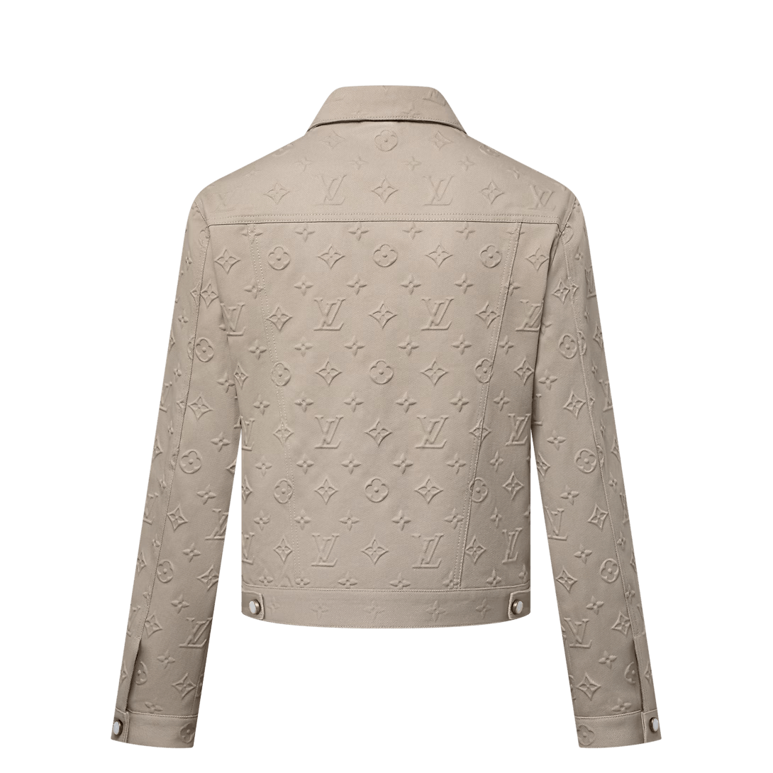 Louis Vuitton Monogram Embossed Denim Jacket Size US L / EU 52-54 / 3 - 3 Thumbnail