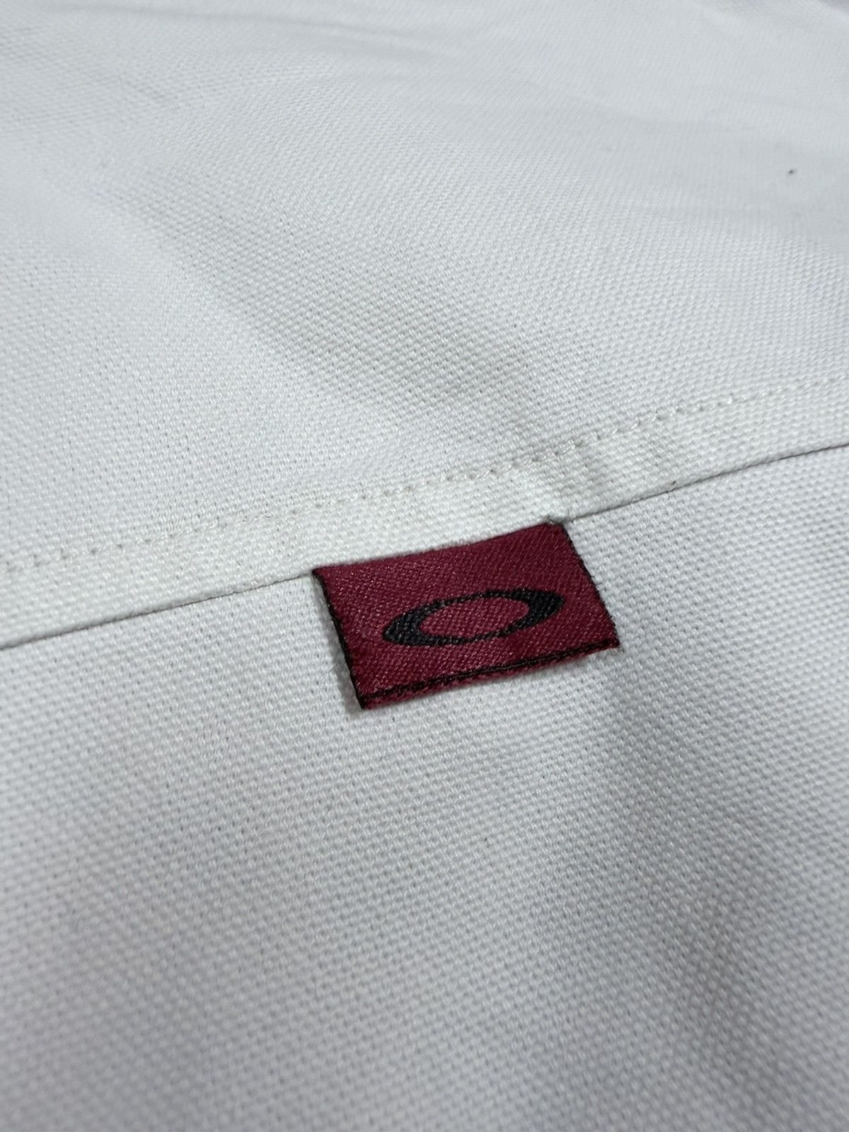 Oakley Vtg🔥Y2k Oakley White Trucker Denim Jacket Size US L / EU 52-54 / 3 - 13 Thumbnail