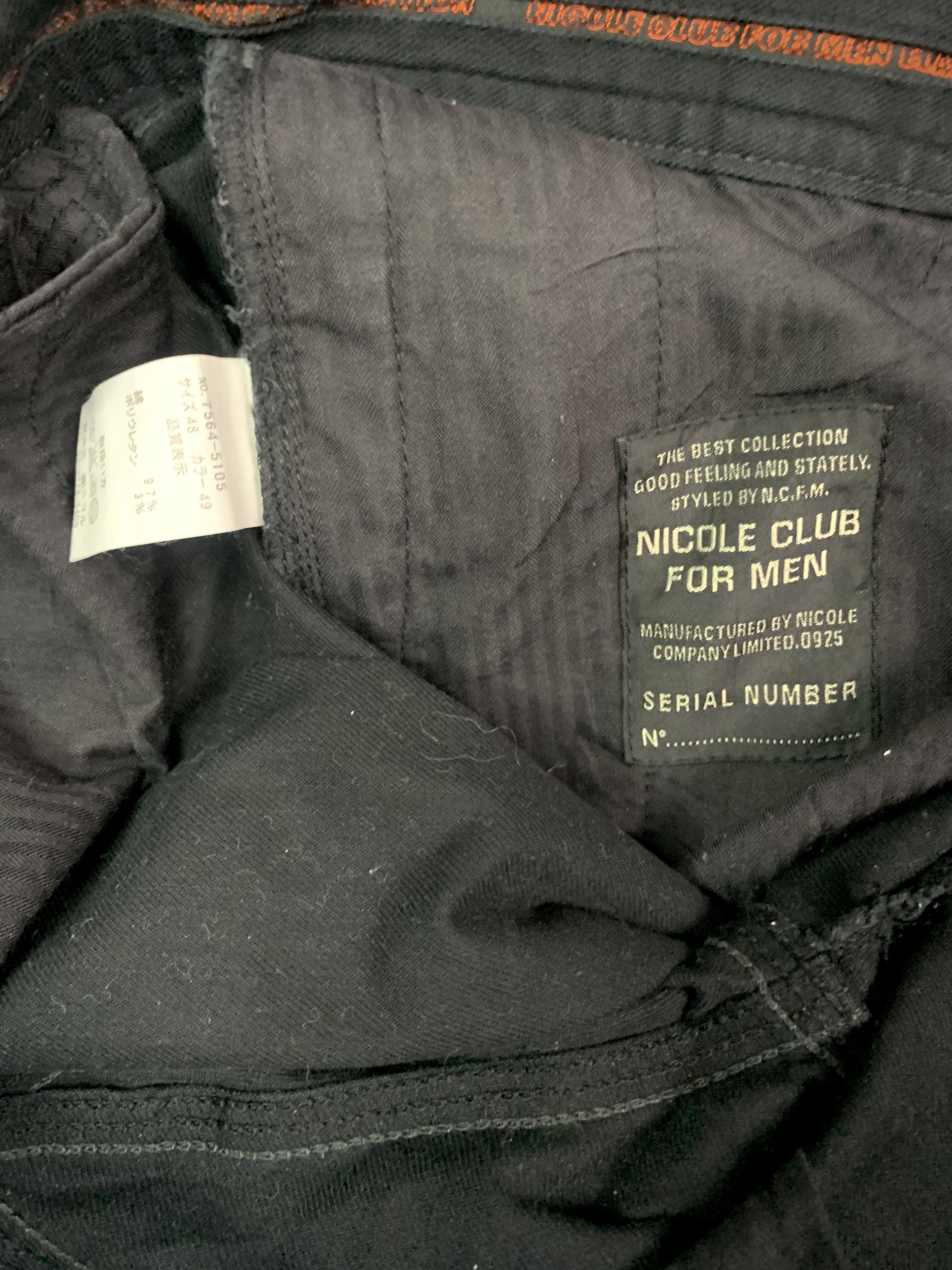 Nicole Club Nicole Club For Men Black Studded Punk Gothic Cargo Pant Size US 32 / EU 48 - 7 Thumbnail
