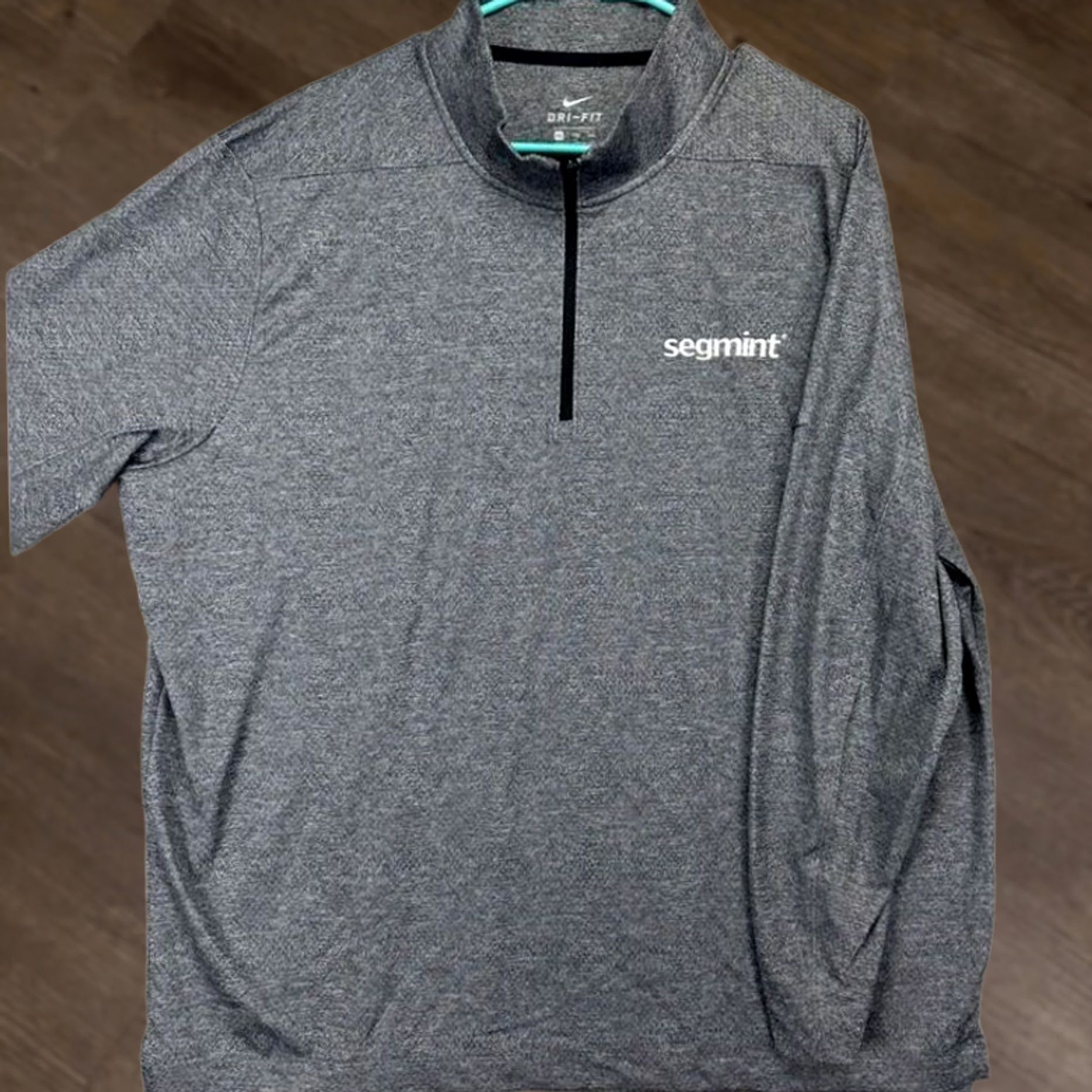 Nike Nike Dri-Fit Pullover Shirt 2XL Mens Grey Swoosh Quarter Zip Activewear Shirt Mens Size US XXL / EU 58 / 5 - 1 Thumbnail