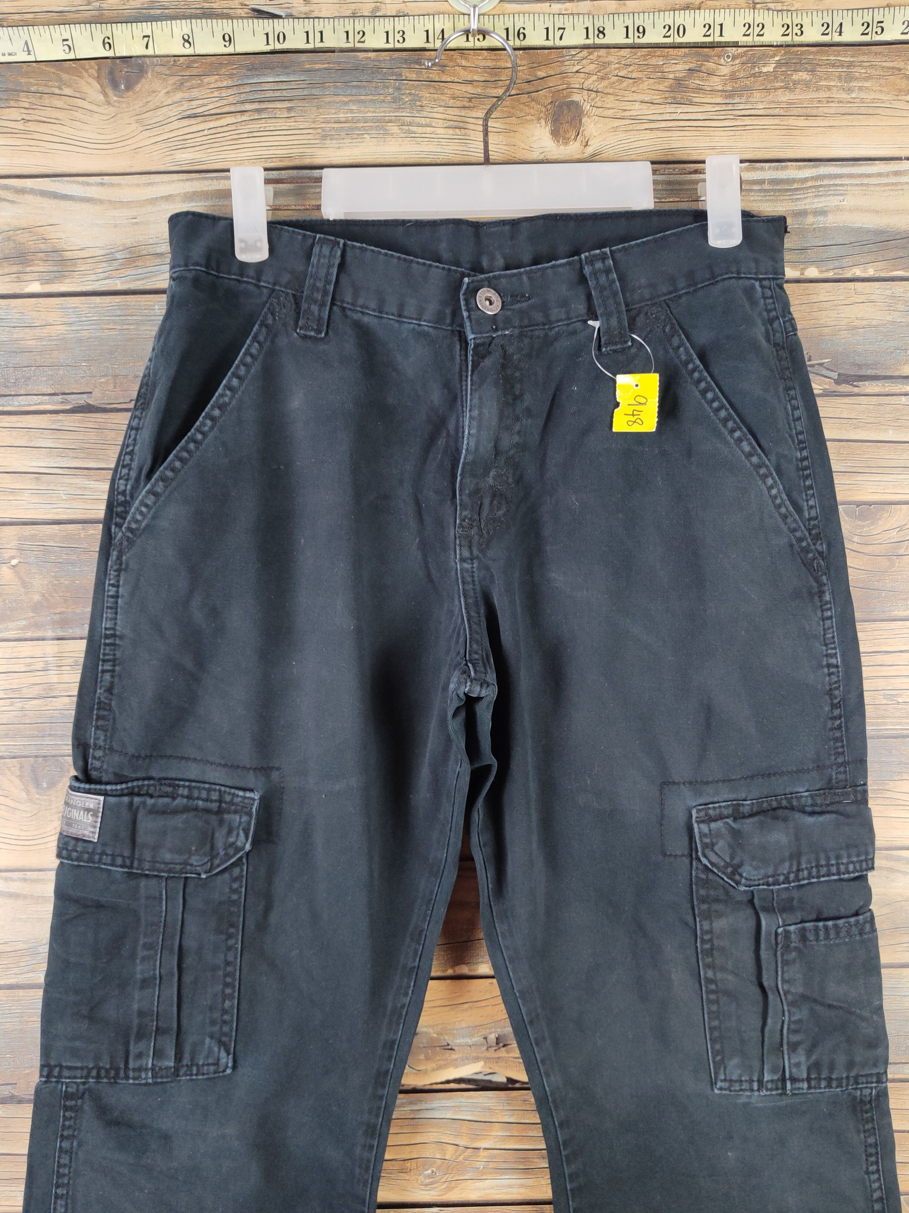 Japanese Brand DL Wrangler Black Multipocket Tactical Cargo Pants #948 Size US 31 - 2 Thumbnail