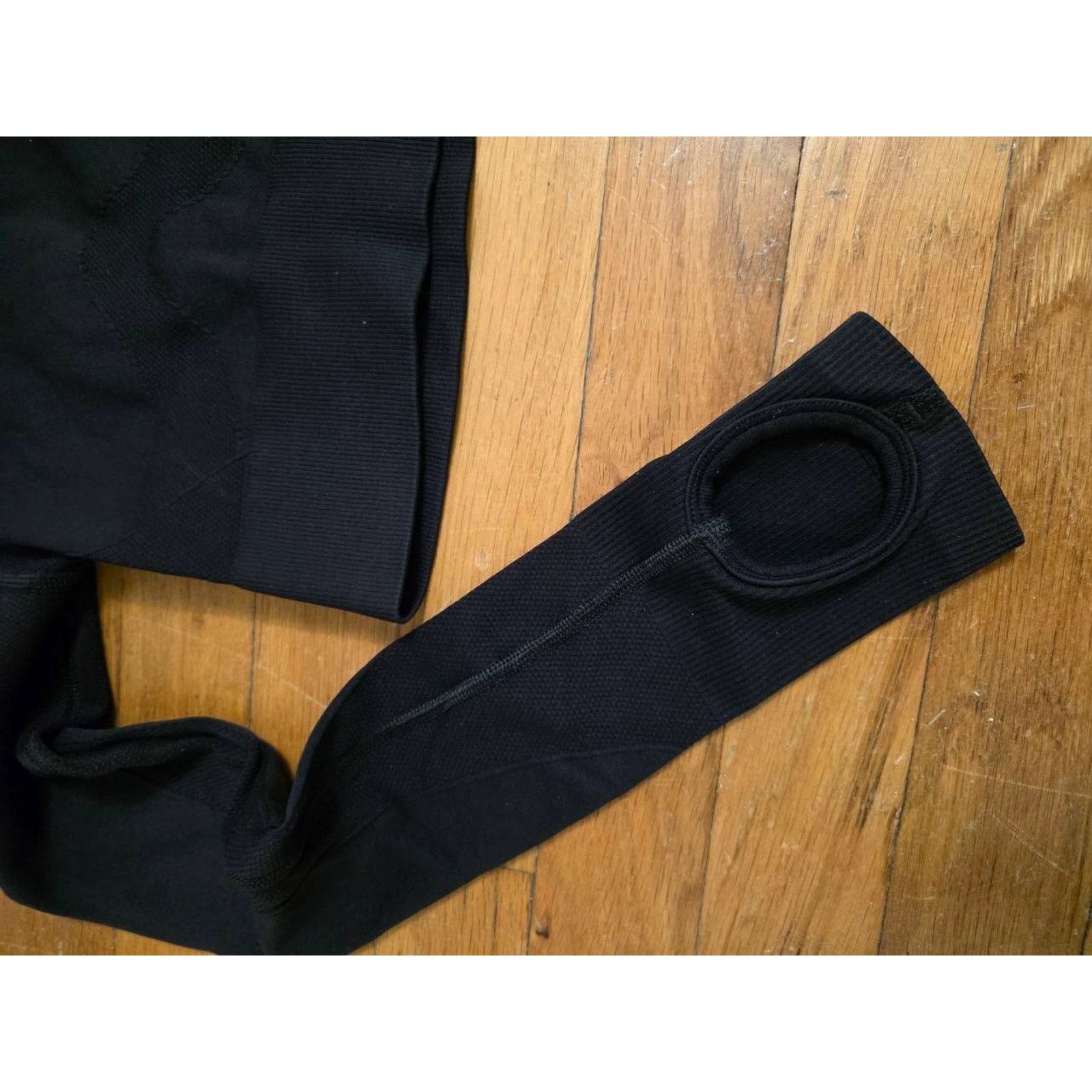 Gymshark Gymshark Flex Long Sleeve Crop Top Y2K Black X-Small A001284 Size XS / US 0-2 / IT 36-38 - 3 Thumbnail