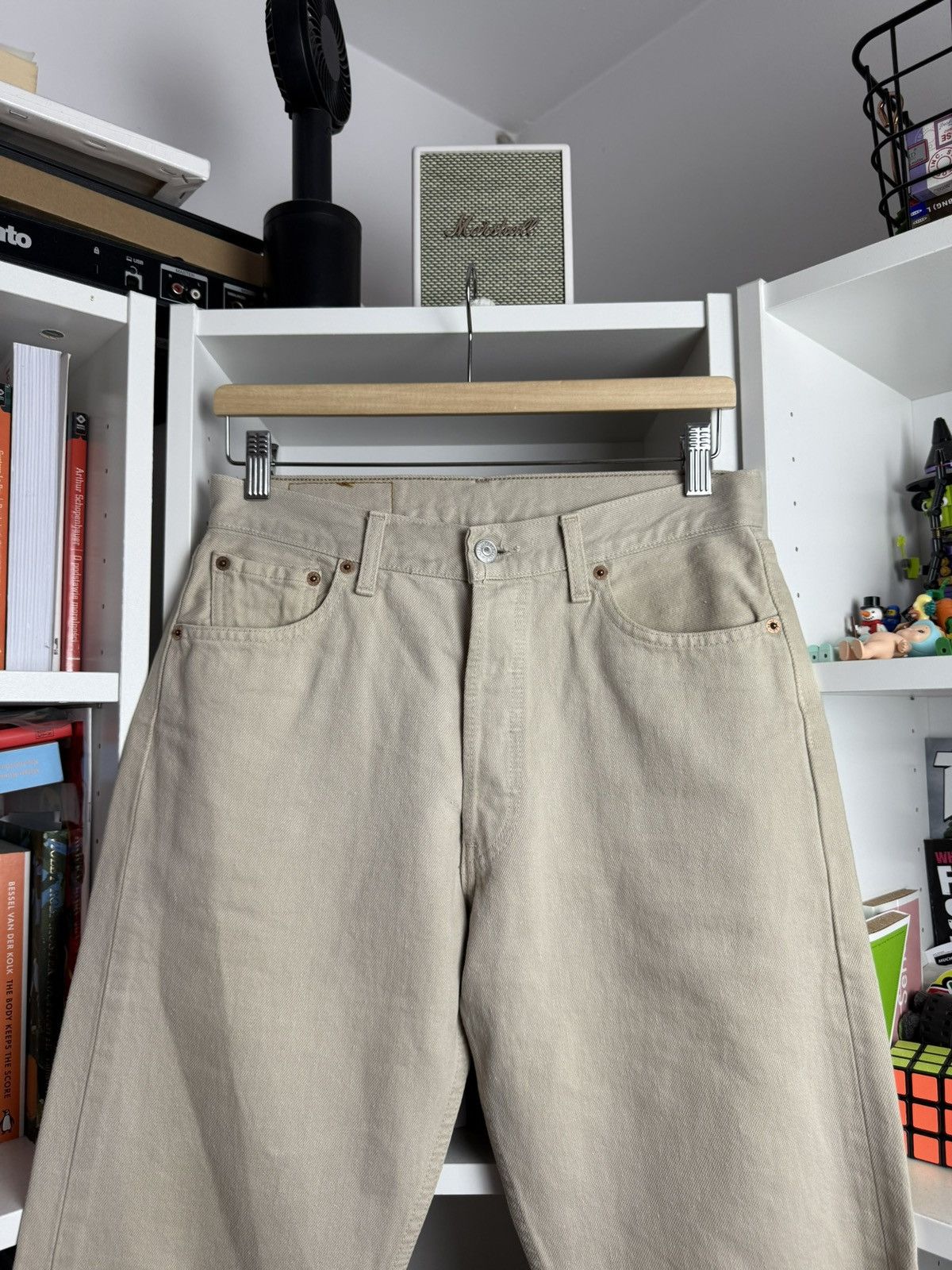Levi's × Levi's Vintage Clothing × Vintage Vintage 90s Levi’s 501 beige denim pants 30x28 casual western Size US 30 / EU 46 - 6 Thumbnail