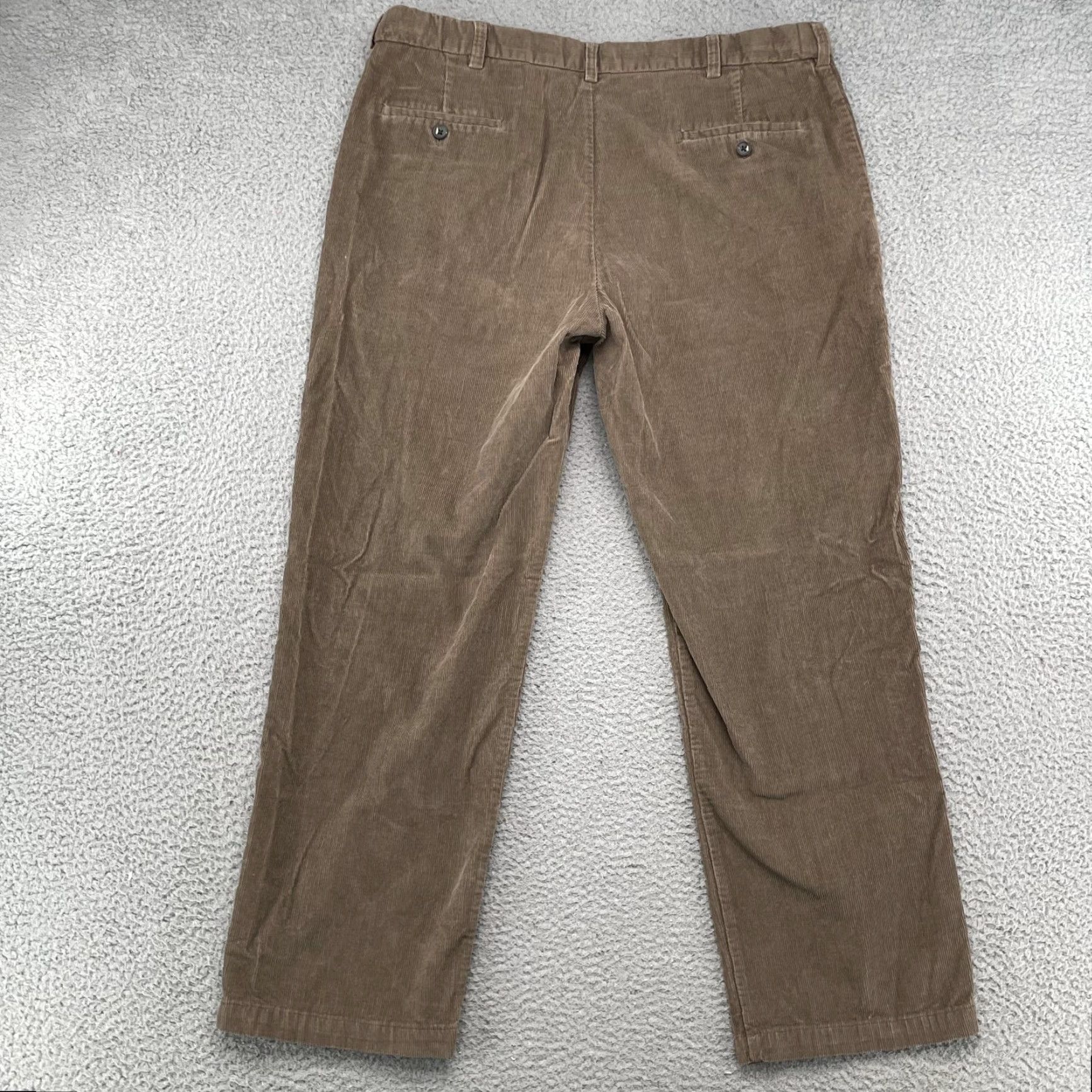 Haggar Haggar Corduroy Pants Mens 38x28 Brown Preppy Travel Chino 70s Academia Vintage Style 90s Office Casual Mens Size US 38 / EU 54 - 2 Thumbnail