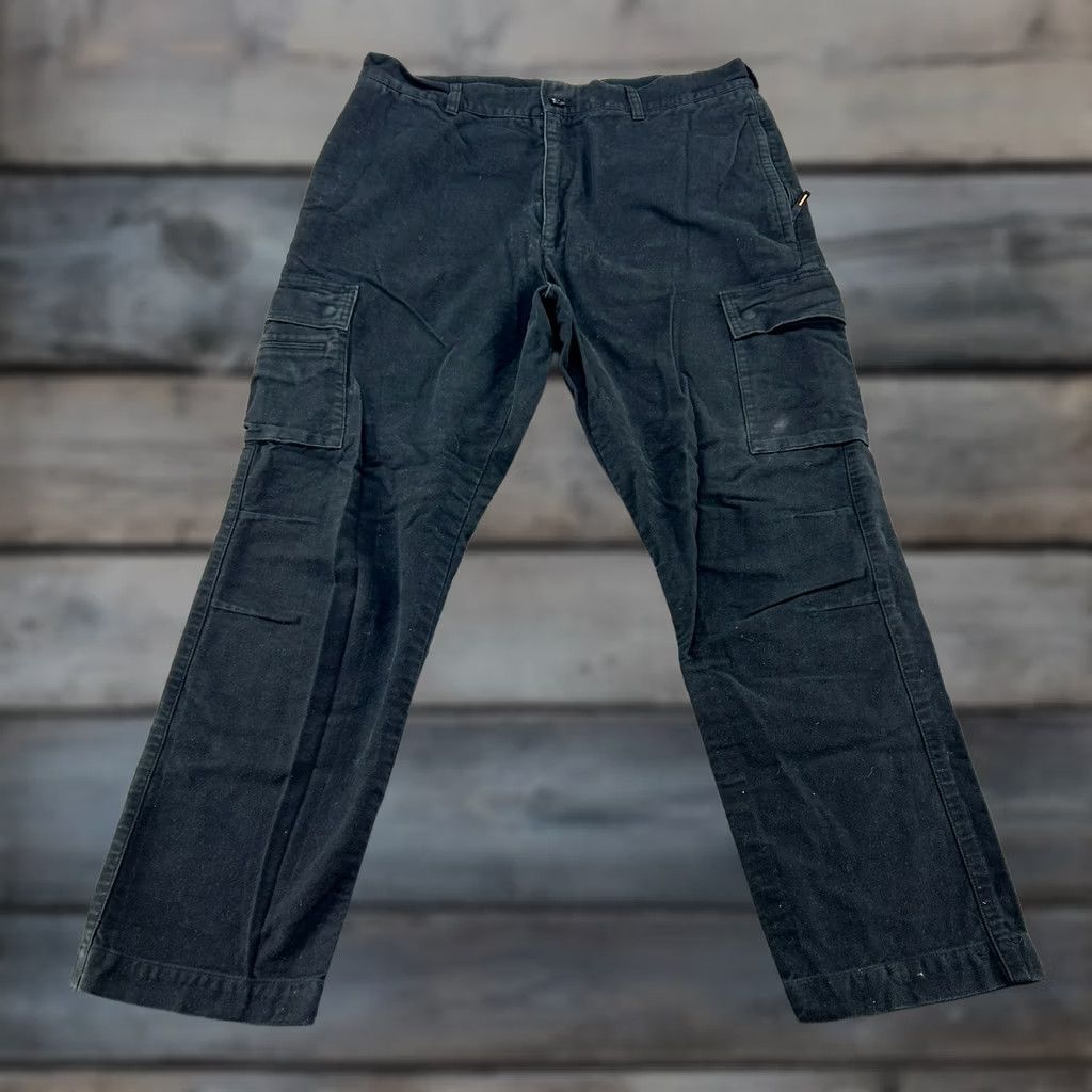 Banana Republic Banana Republic Pants Mens 38x32 Black Cargo Relaxed Fit Cotton Linen City 90s Mens Size US 38 / EU 54 - 1 Thumbnail