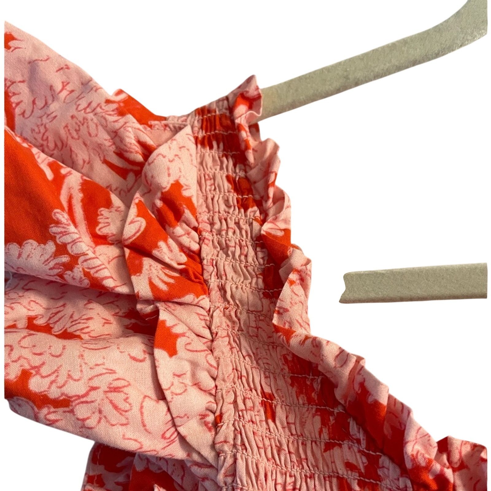 & Other Stories Tuckernuck Red and White Floral Sun Dress Size S / US 4 / IT 40 - 4 Thumbnail