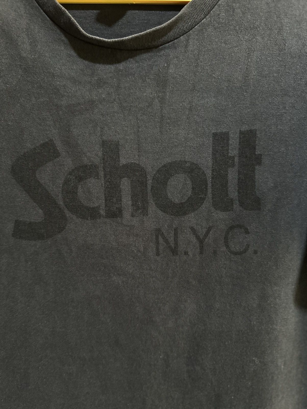 Schott × Vintage Vintage Schott N.Y.C Faded Tee Size US L / EU 52-54 / 3 - 2 Thumbnail