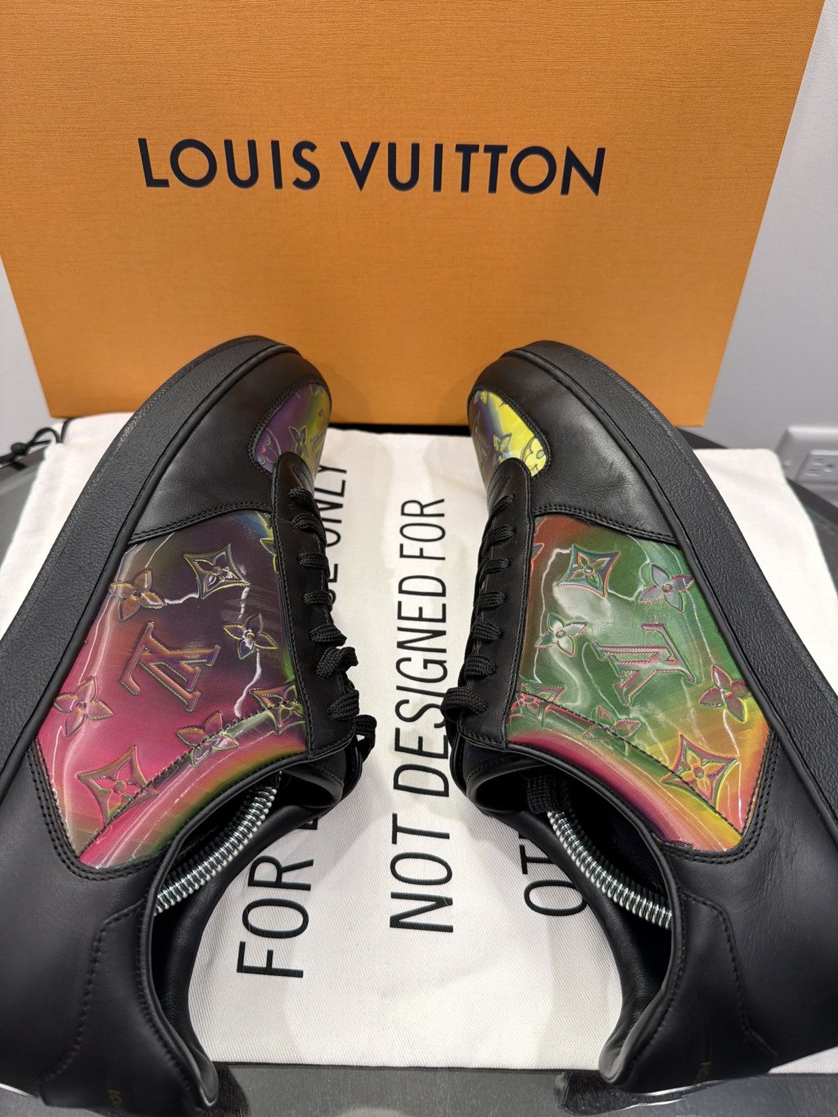 Louis Vuitton Louis Vuitton Iridescent Monogram – Black Rainbow LV Size US 9 / EU 42 - 6 Thumbnail