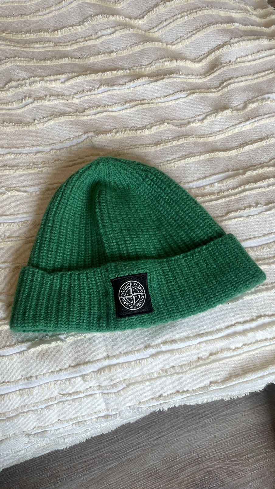 image of Stone Island Beanie - Green, Men's