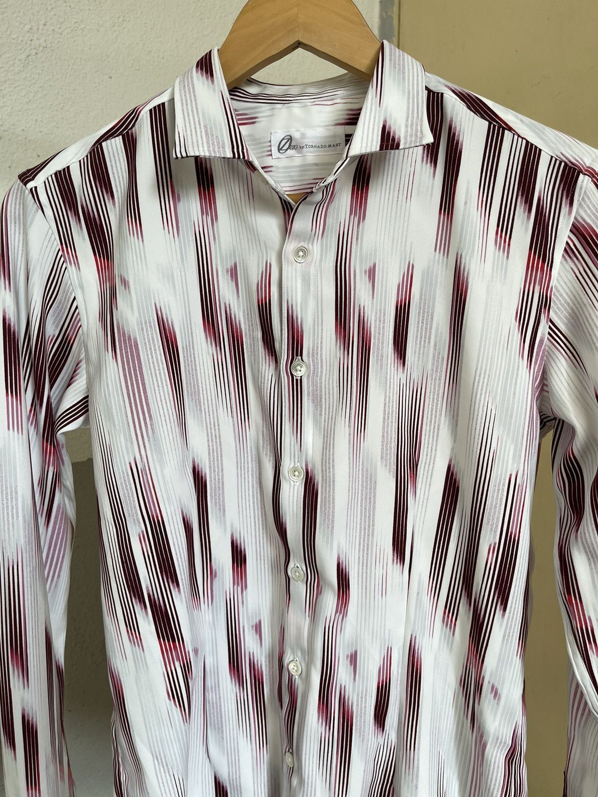 Tornado Mart Zero by Tornado Mart Striped Down Button Shirt Size US M / EU 48-50 / 2 - 3 Thumbnail