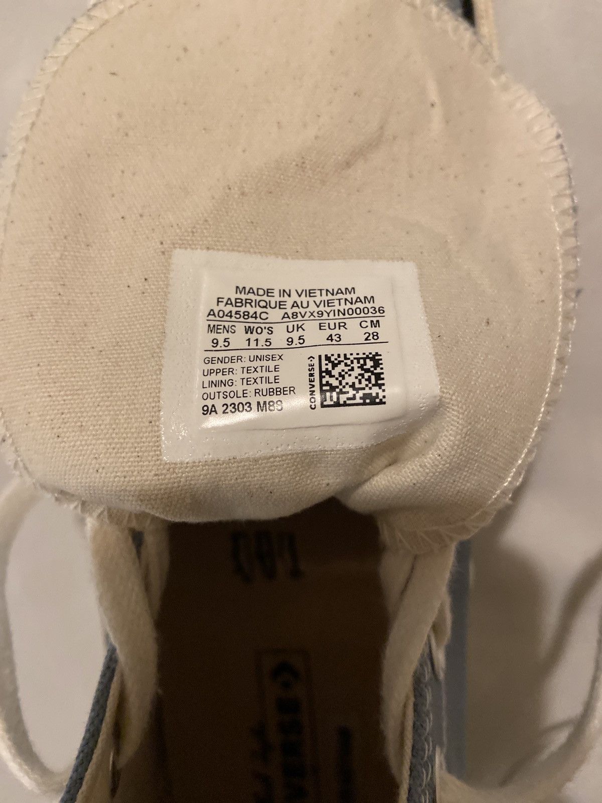 Converse CONVERSE CHUCK 70 HI - BLUE /EGRET/BLACK Size US 9.5 / EU 42-43 - 6 Thumbnail