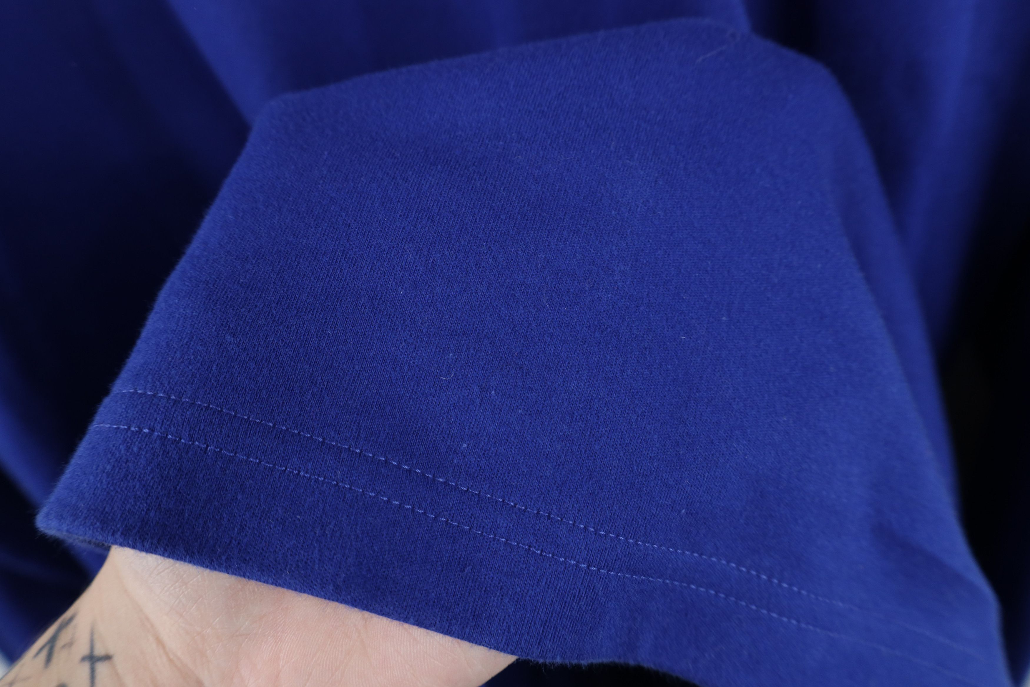 Lands' End Vintage 90s Lands End Mock Neck Long Sleeve T-Shirt Blue Size US XL / EU 56 / 4 - 9 Thumbnail