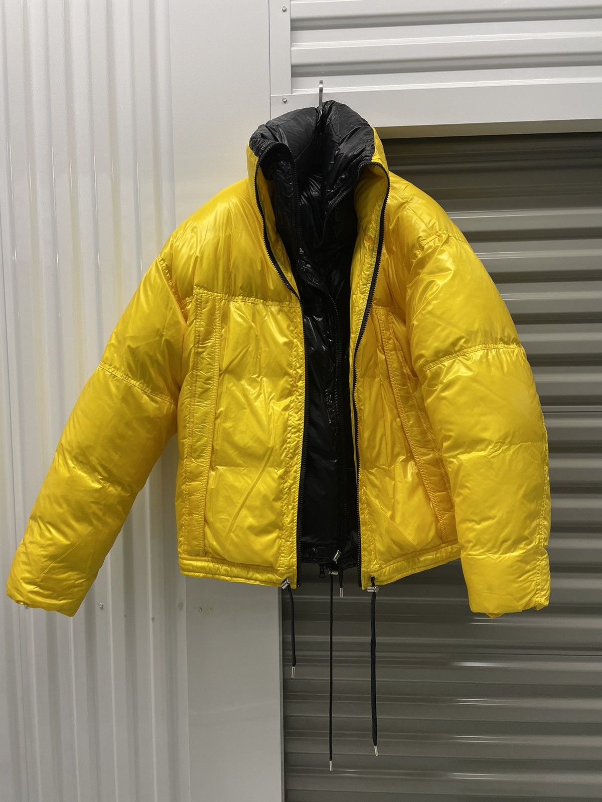 Pre-owned Raf Simons Fw16 Double Layer Alien Down / Puffer Jacket In Black