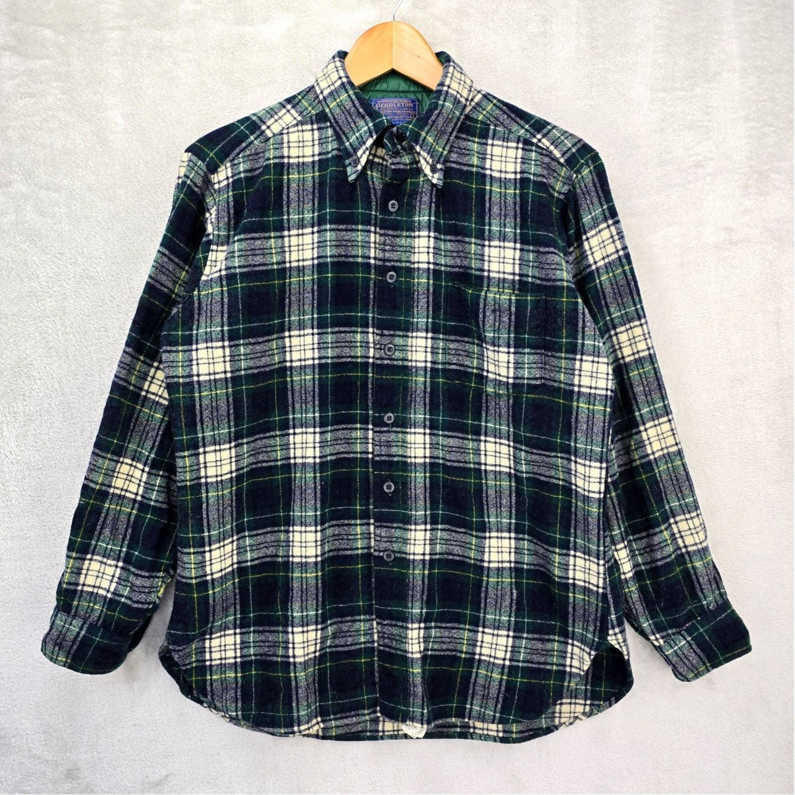 Pendleton Vtg Pendleton Plaid Flannel Shirt Medium Virgin Wool FLAWS Size US M / EU 48-50 / 2 - 1 Thumbnail