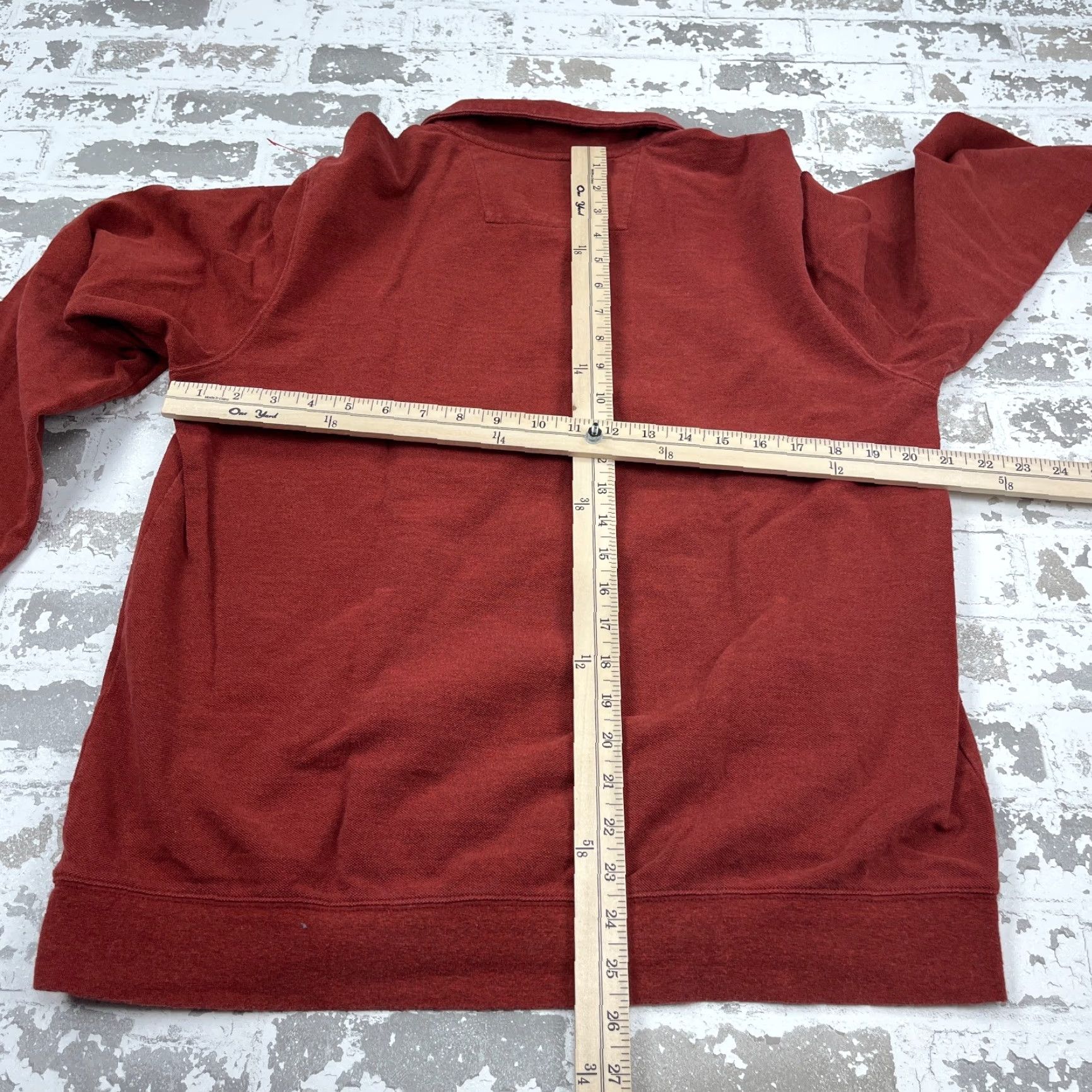 Southern Tide Southern Tide Sweater Men M Red Pullover 1/4 Zip Knit Logo Embroidered Button Zipper Mock Neck All Seasons Solid Classic Preppy Sports Mens Size US M / EU 48-50 / 2 - 7 Thumbnail