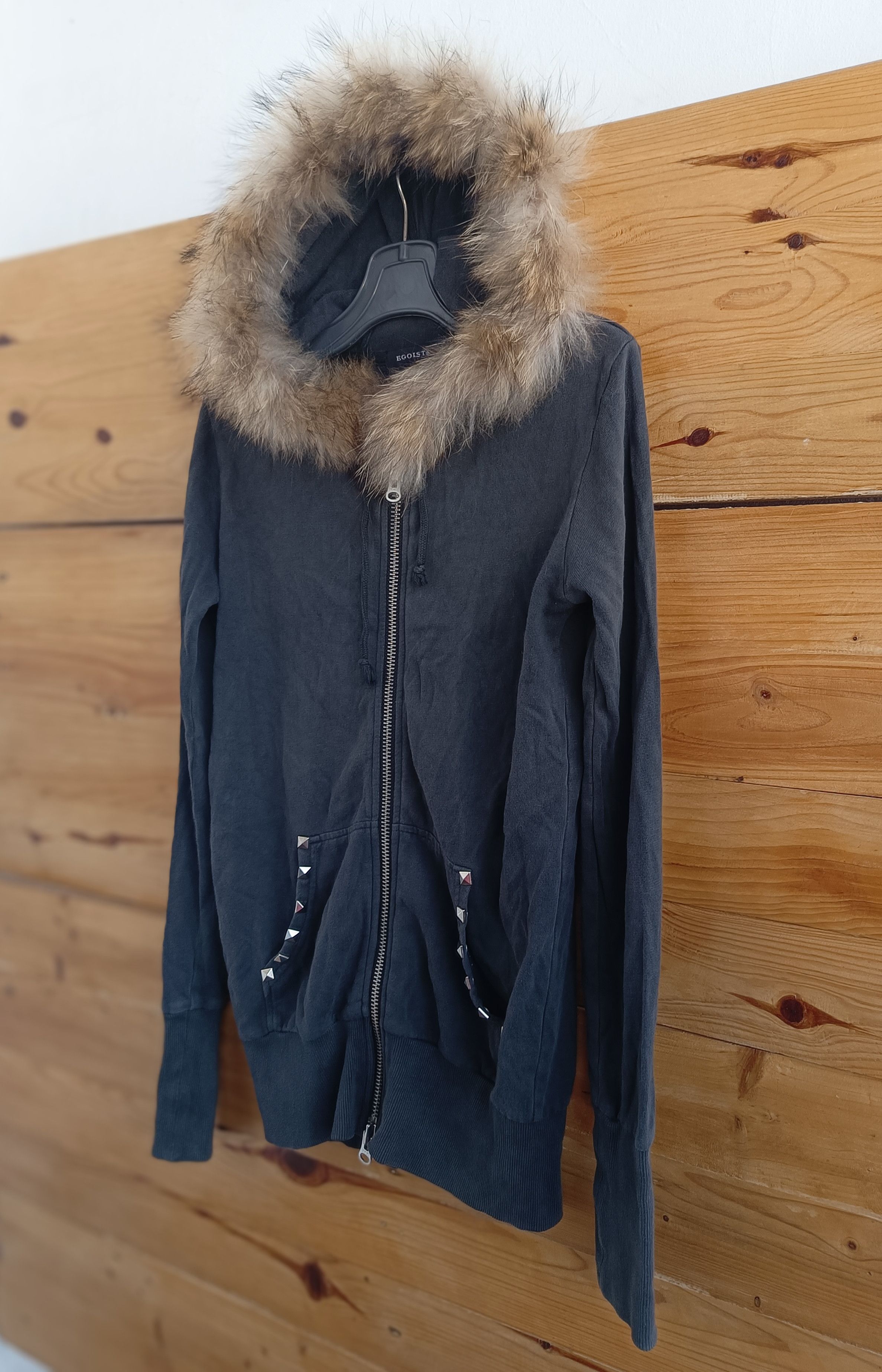 Seditionaries Egoist® -Spike Fur Hoodie Anarchy Destroy Punk Style Size US S / EU 44-46 / 1 - 2 Thumbnail