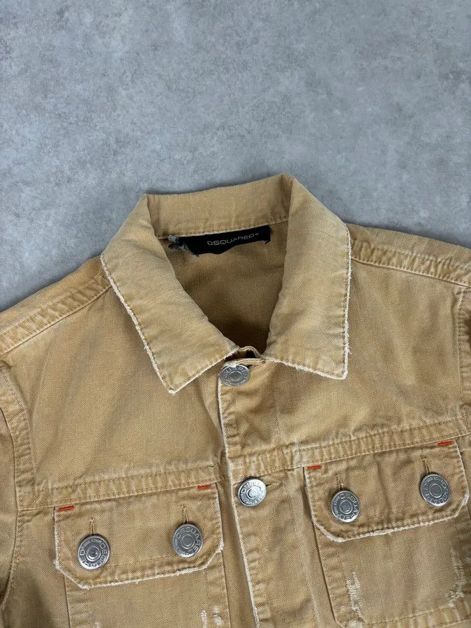 Dsquared2 SS2006 Dsquared2 Beige Trucker Jacket Size US M / EU 48-50 / 2 - 4 Thumbnail