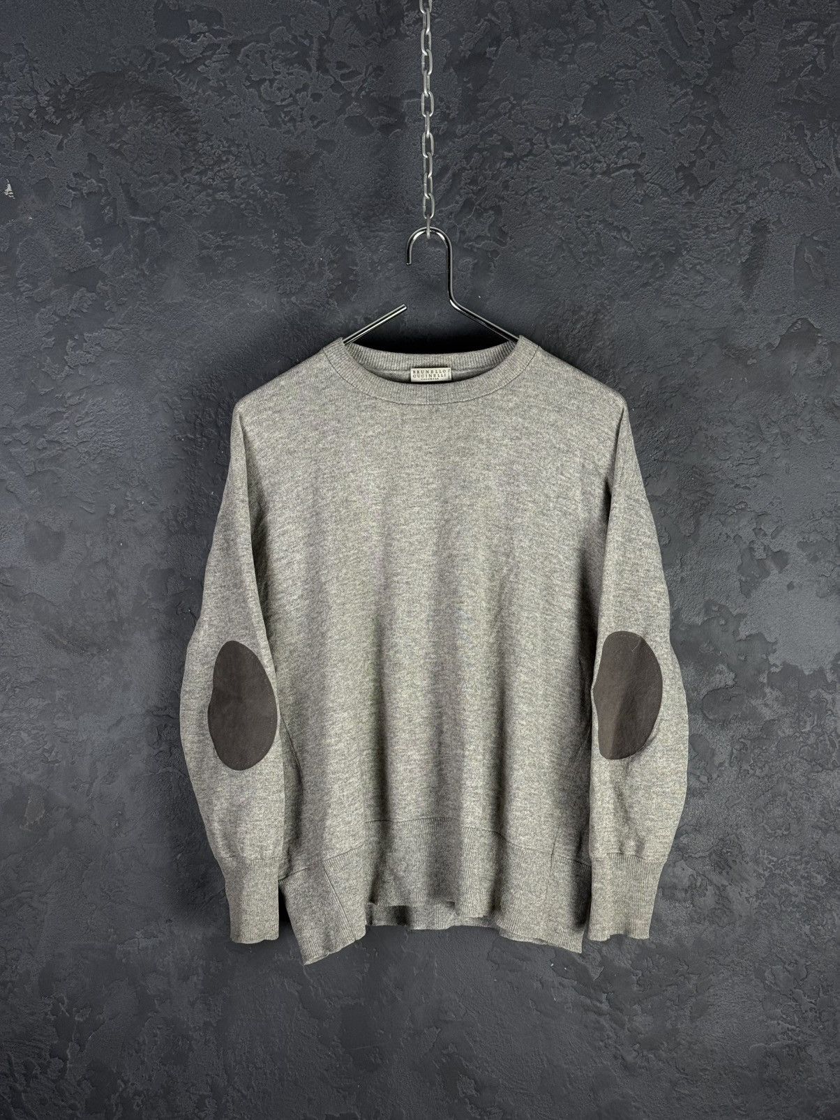 Brunello Cucinelli BRUNELLO CUCINELLI Cashmere Elbow Patch Women’s Sweater Size M / US 6-8 / IT 42-44 - 4 Thumbnail