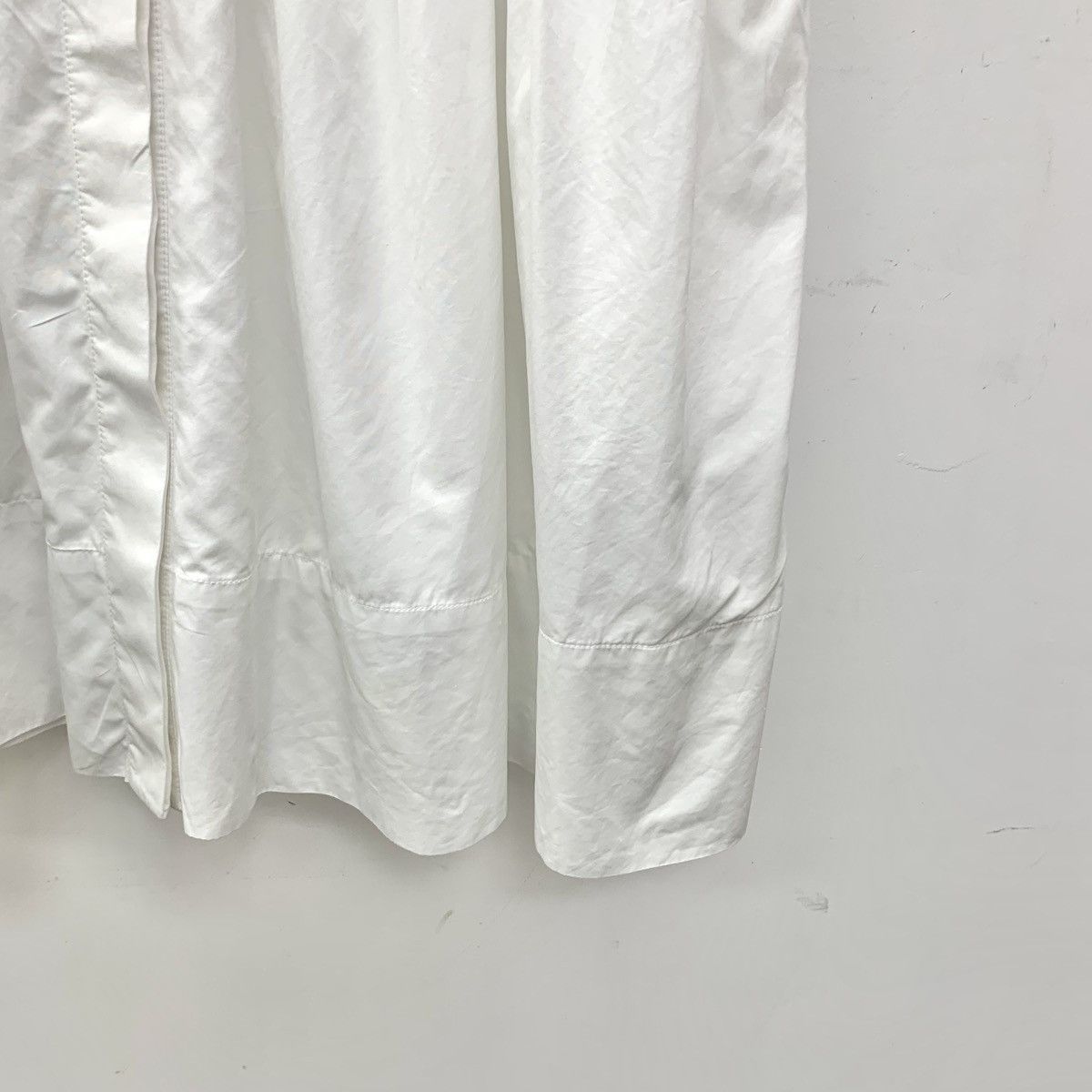 Chanel Chanel White Pleated Cotton Lapel Short Sleeve Dress K26WX Size XS / US 0-2 / IT 36-38 - 5 Thumbnail