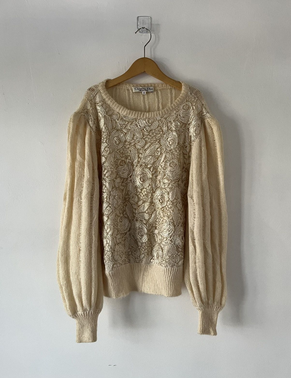 Christian Dior Monsieur Christian Dior Pret-a-Porter Balloon Sleeve Knit Sweater Size M / US 6-8 / IT 42-44 - 1 Thumbnail