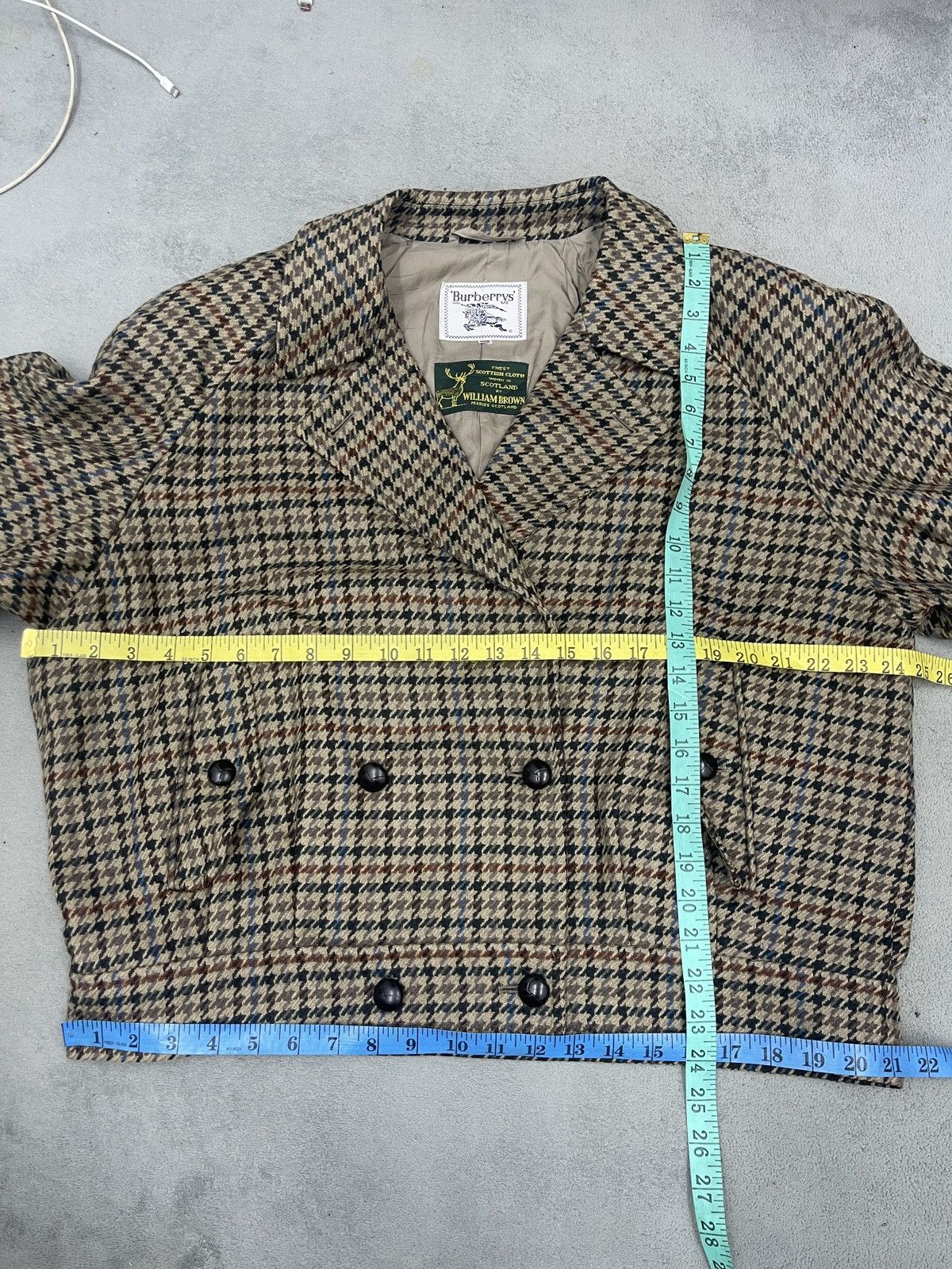 テ*モ様 vtg Burberry wool bomber jacket VTG BURBERRY WOOL BOMBER JACKET