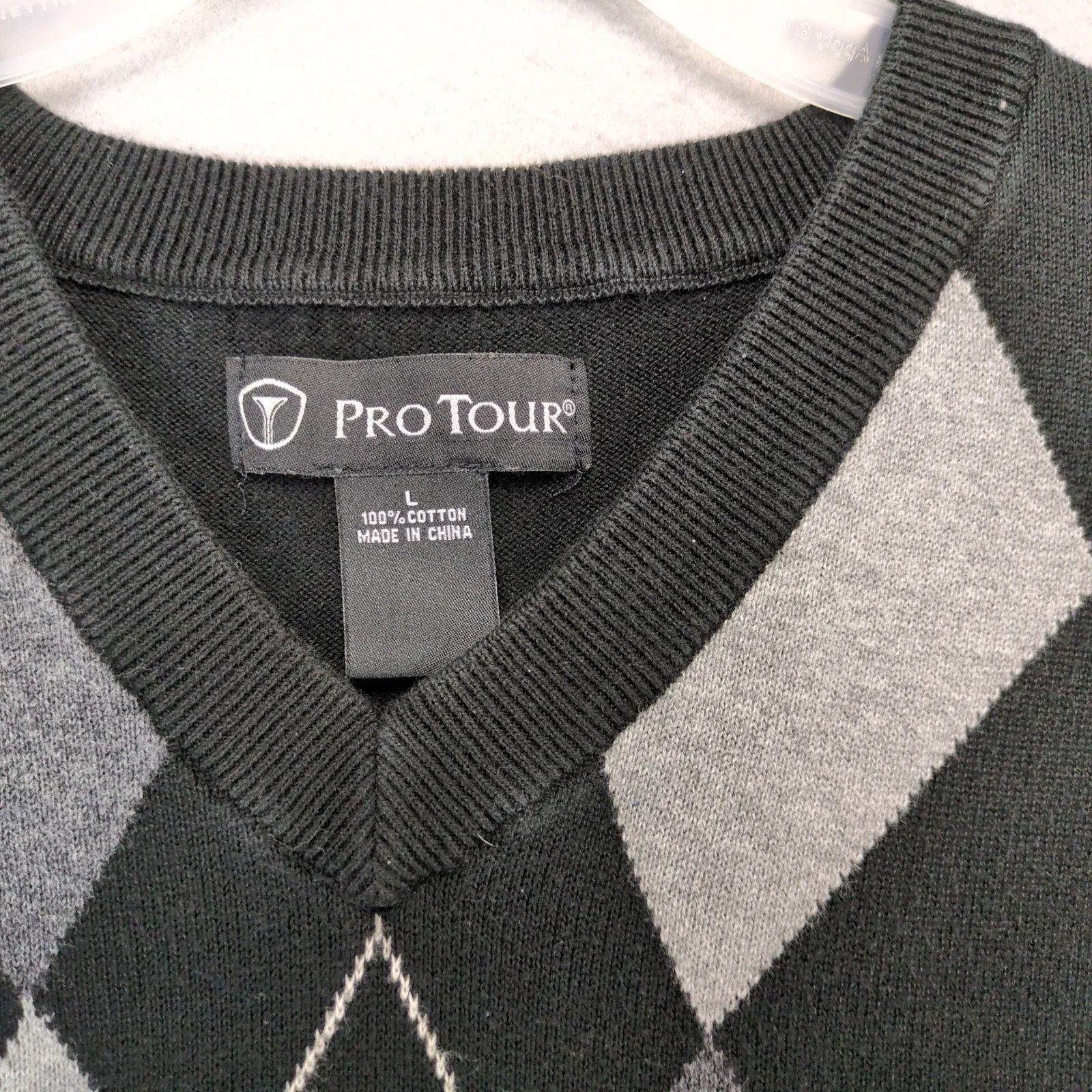 Other Pro Tour Black Gray Argyle Knit Sweater Vest Men's L Size US L / EU 52-54 / 3 - 3 Thumbnail