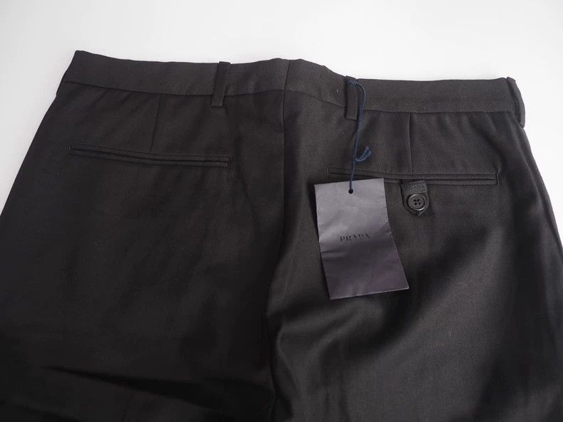 Prada Prada Black slim wool trousers 2502-Nextarrow Size 46R - 4 Thumbnail