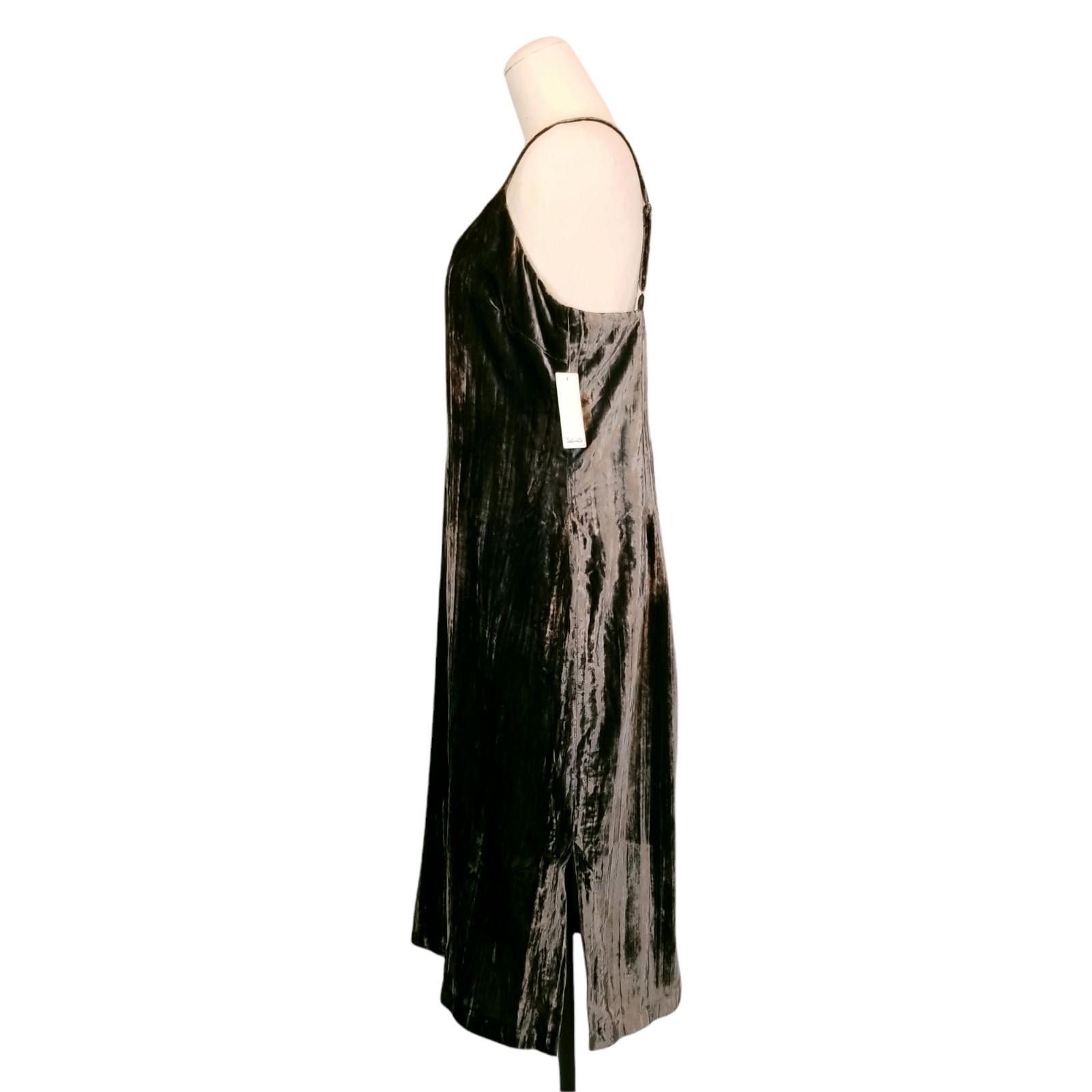 Splendid NWT Splendid Crushed Velvet Sleeveless Midi Dress Black Sz M Size M / US 6-8 / IT 42-44 - 2 Thumbnail